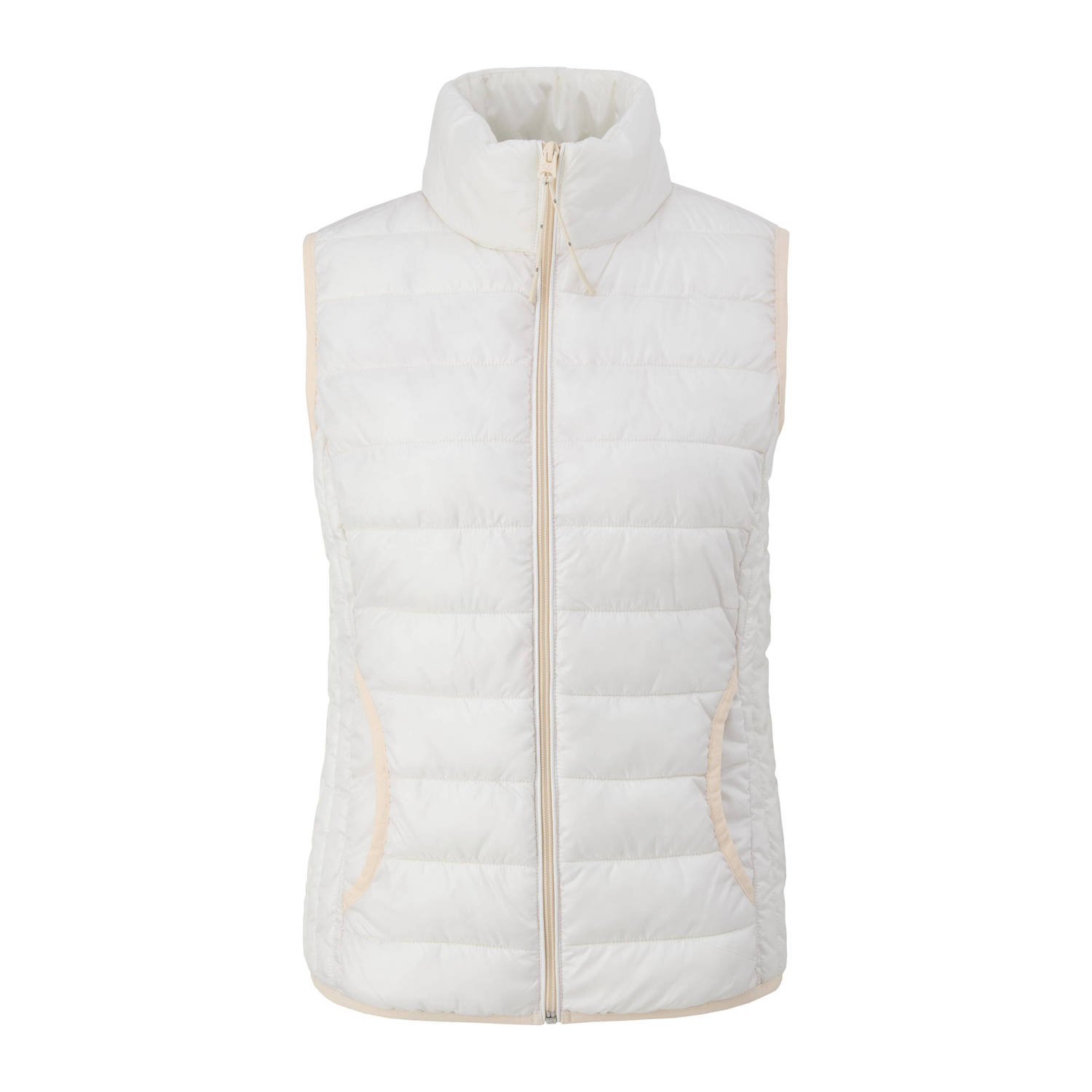 Q S by s.Oliver licht gewatteerde bodywarmer ecru