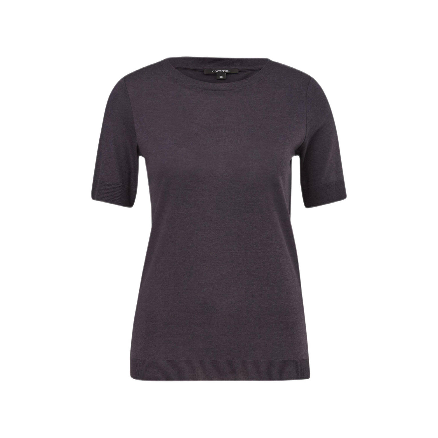 Comma T-shirt grijsblauw