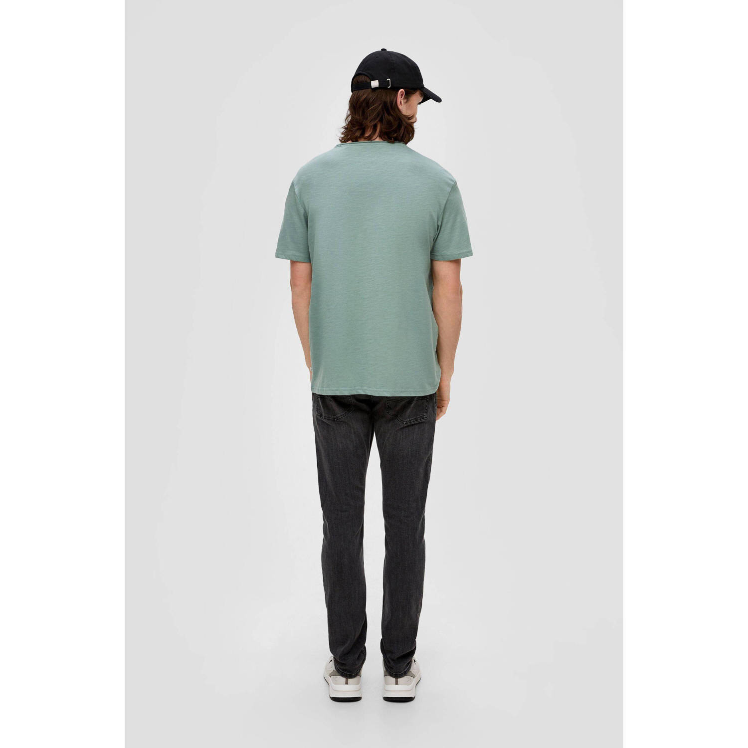 Q S by s.Oliver regular fit T-shirt groen