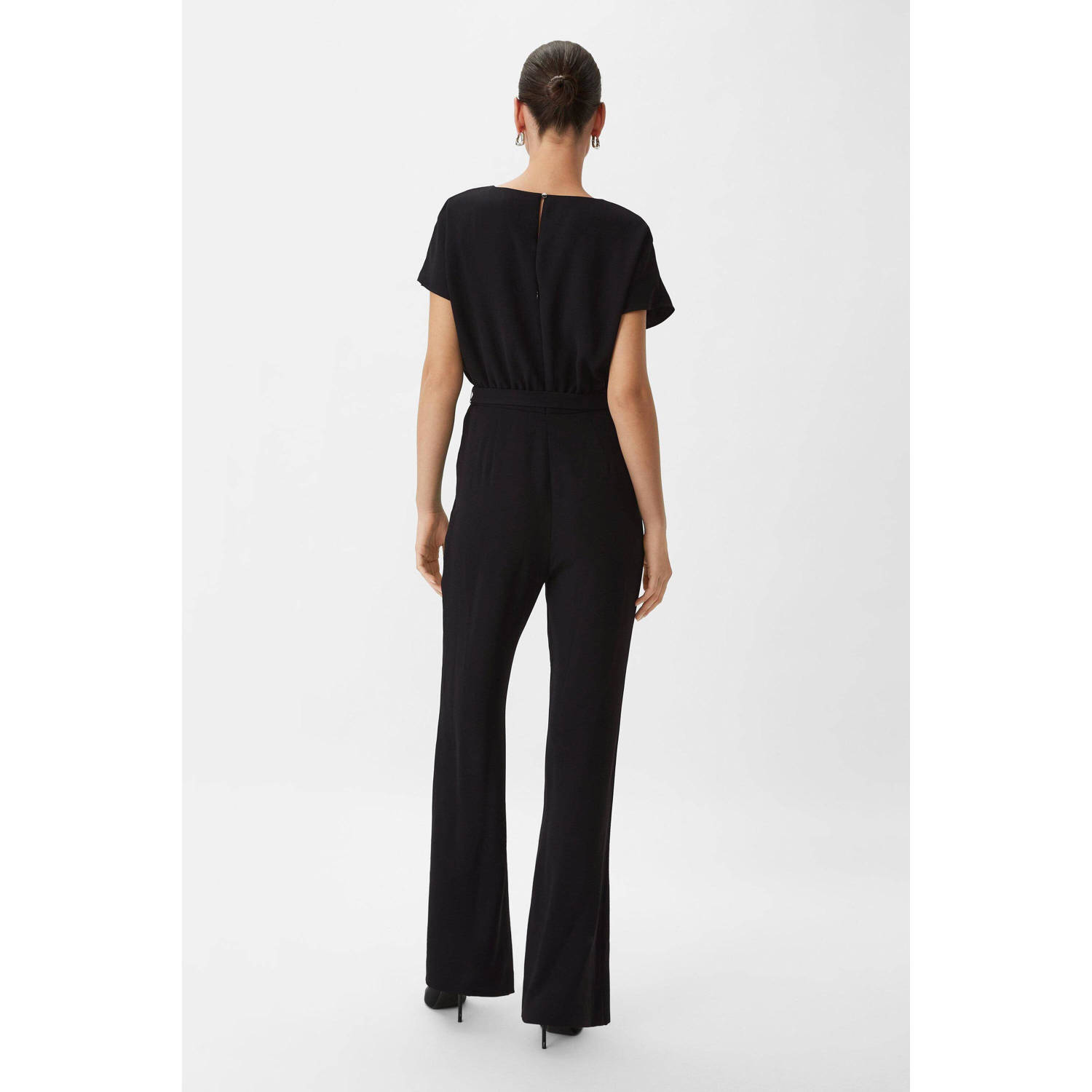 comma straight jumpsuit zwart
