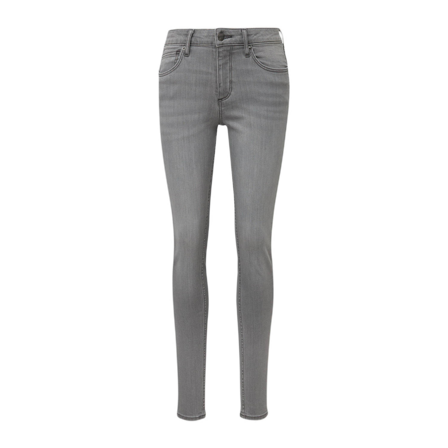 Q S by s.Oliver skinny jeans antraciet