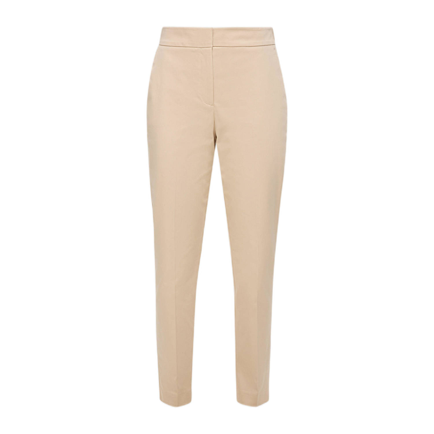 s.Oliver BLACK LABEL cropped slim fit pantalon beige