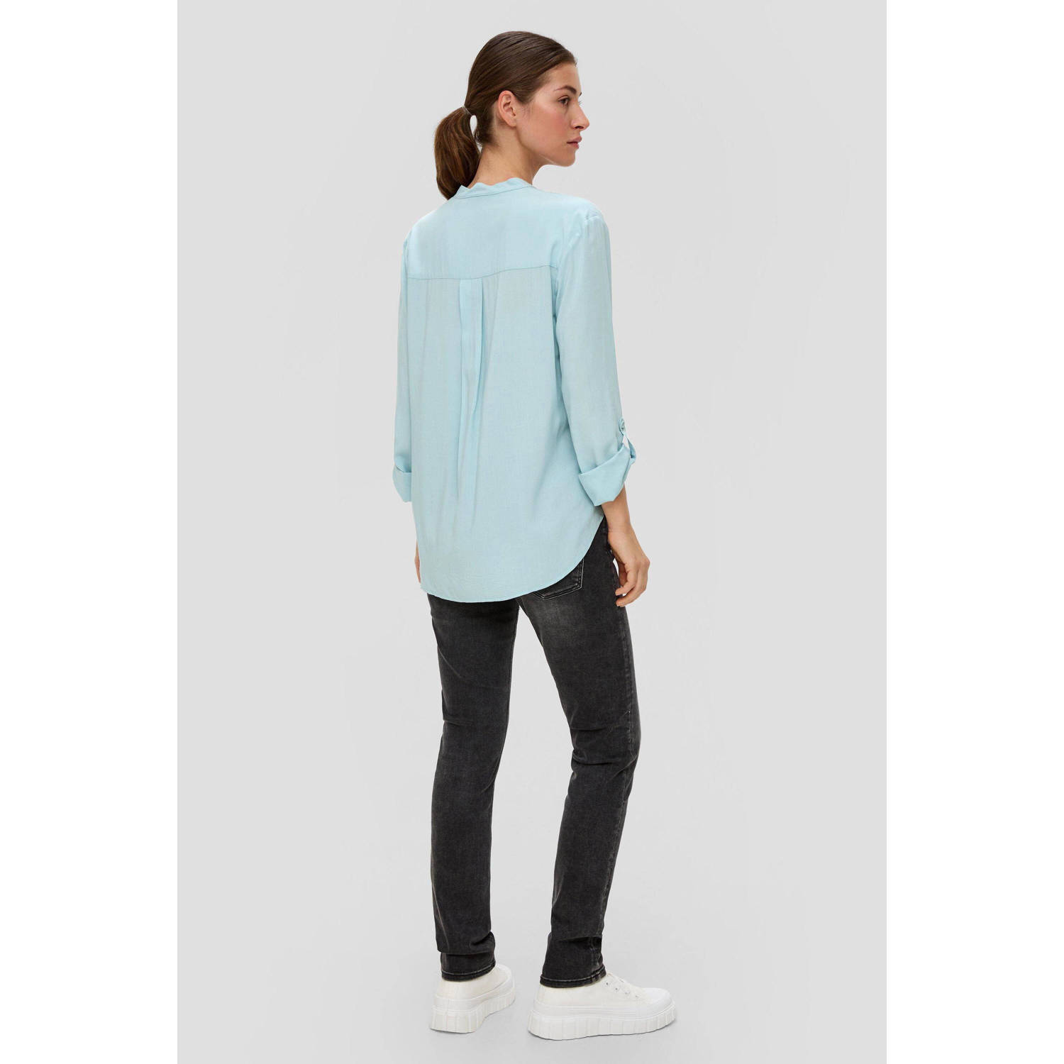 Q S by s.Oliver blouse lichtblauw