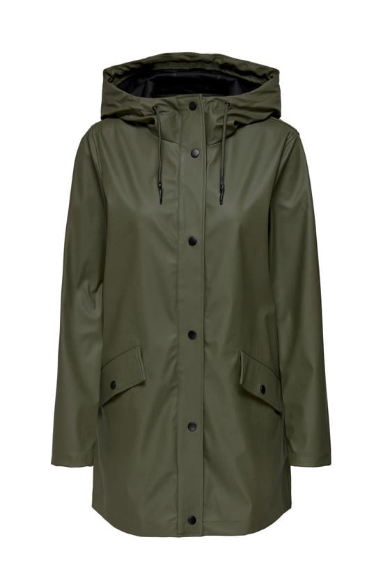groene outdoor regenjassen dames