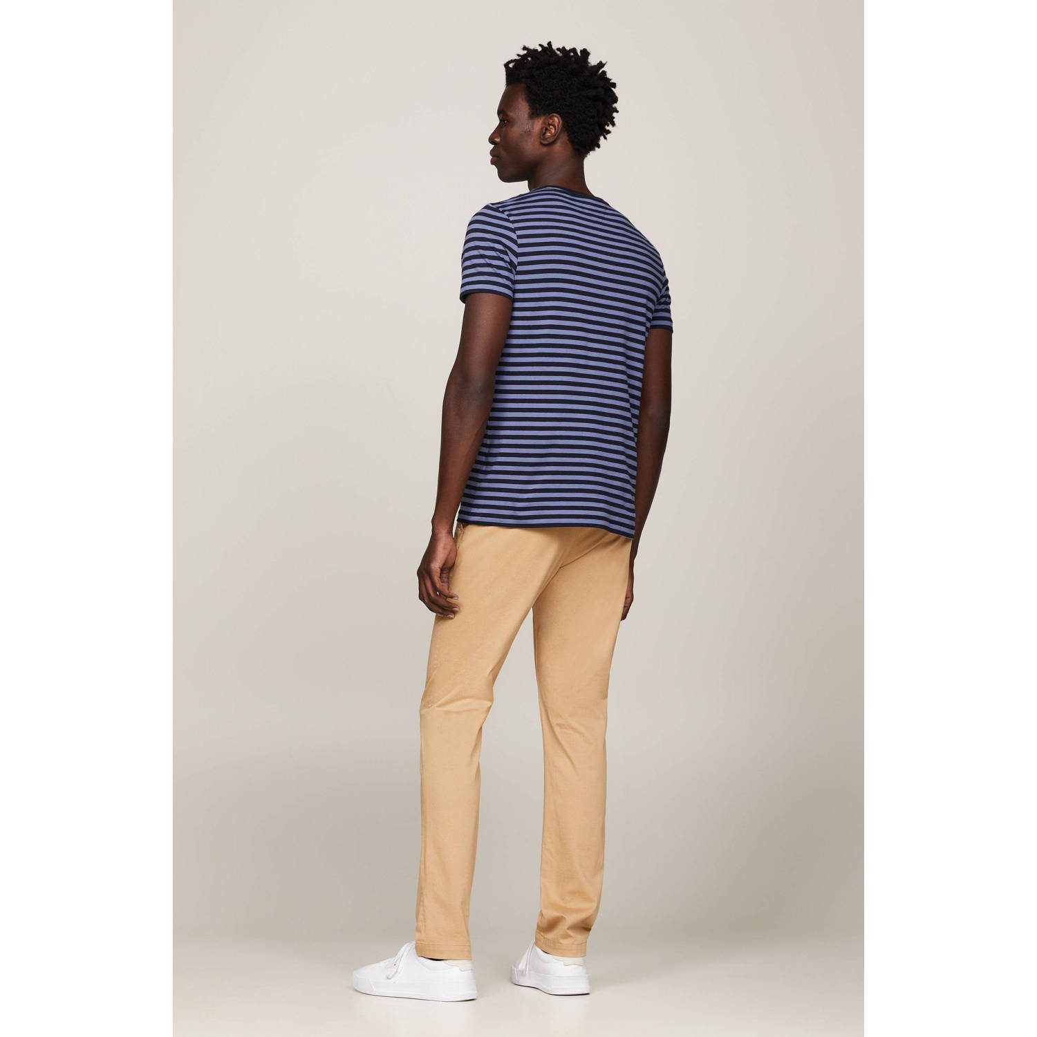 Tommy Hilfiger Slim fit T-shirt met logostitching