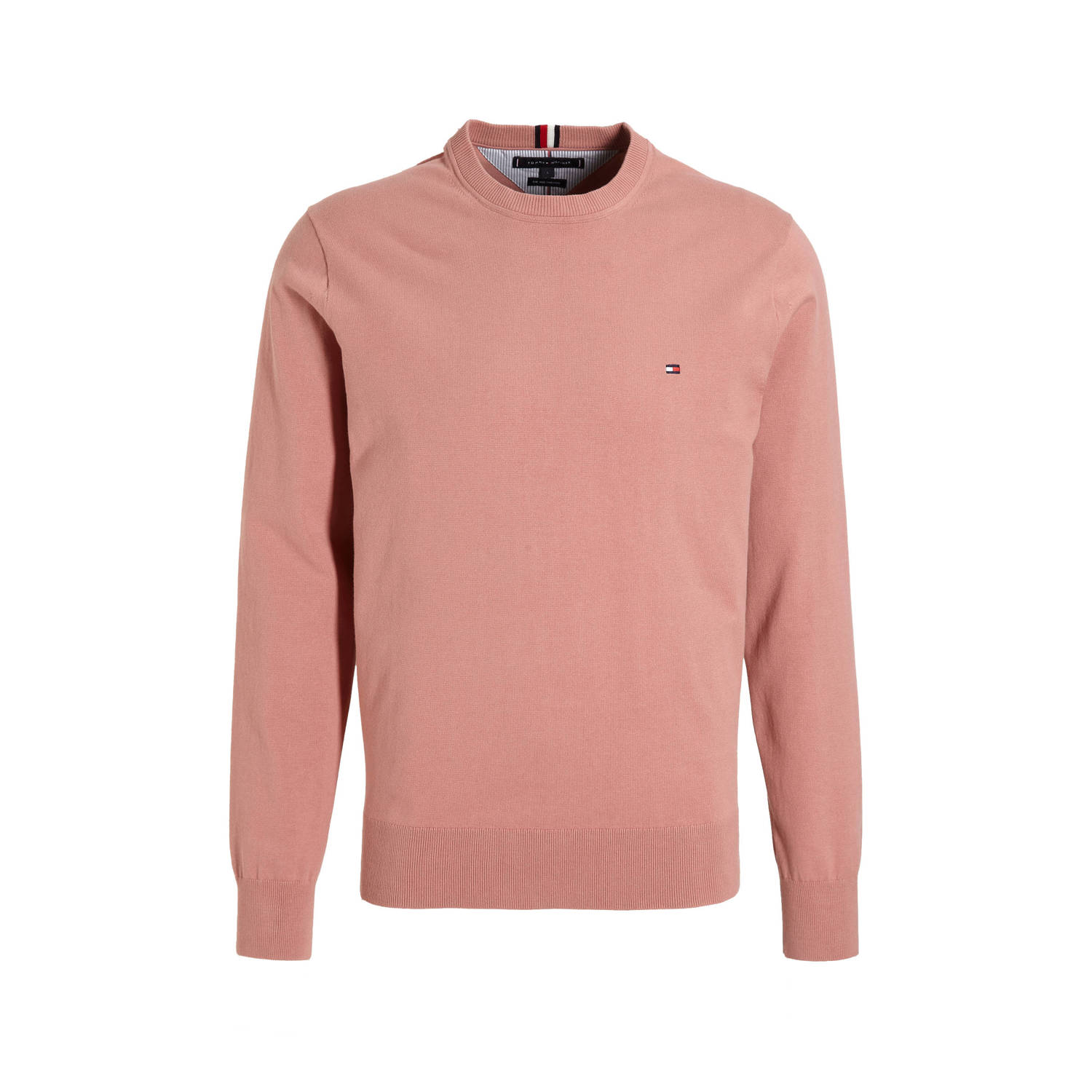 Tommy Hilfiger Roze Sweater Ronde Hals Katoen Polyester Pink Heren