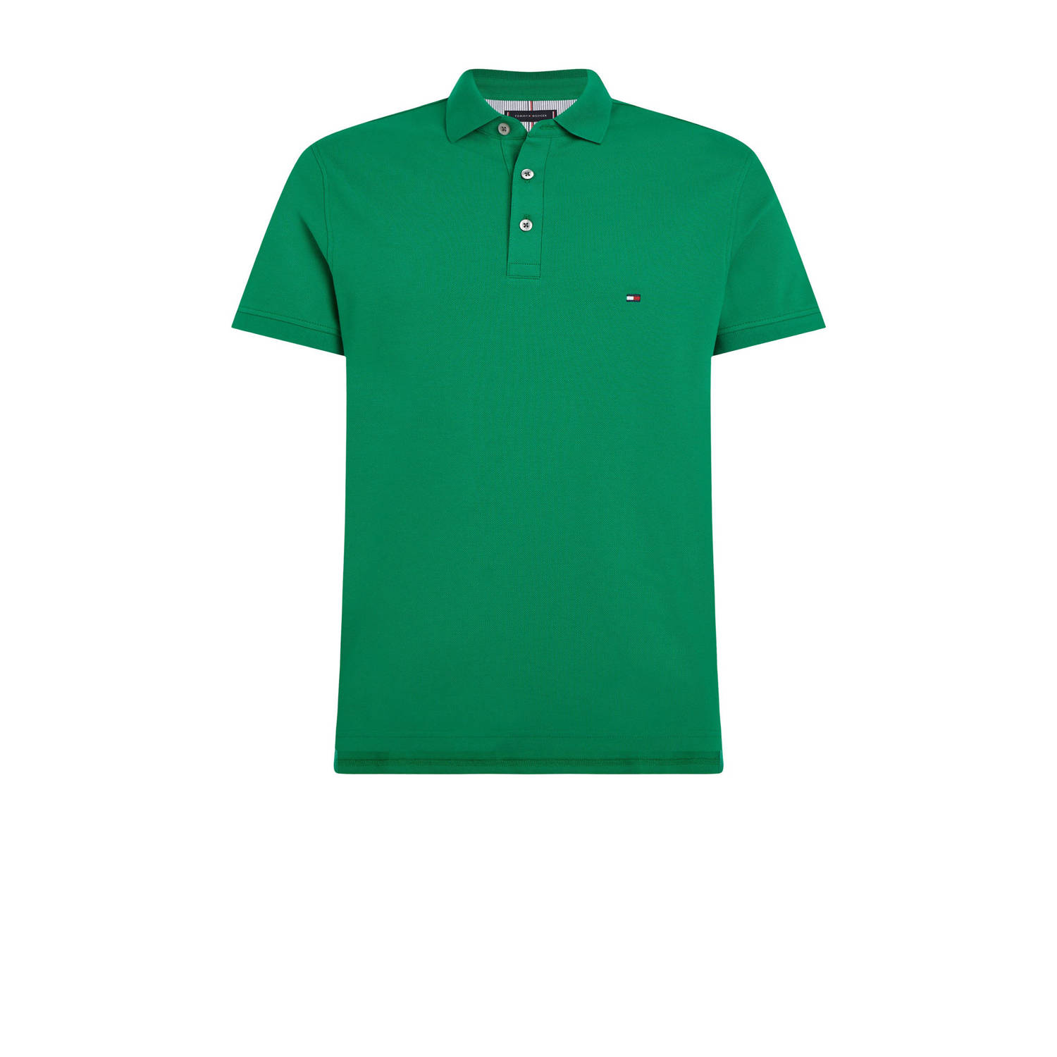 Tommy Hilfiger slim fit polo 1985 met logo olympic green