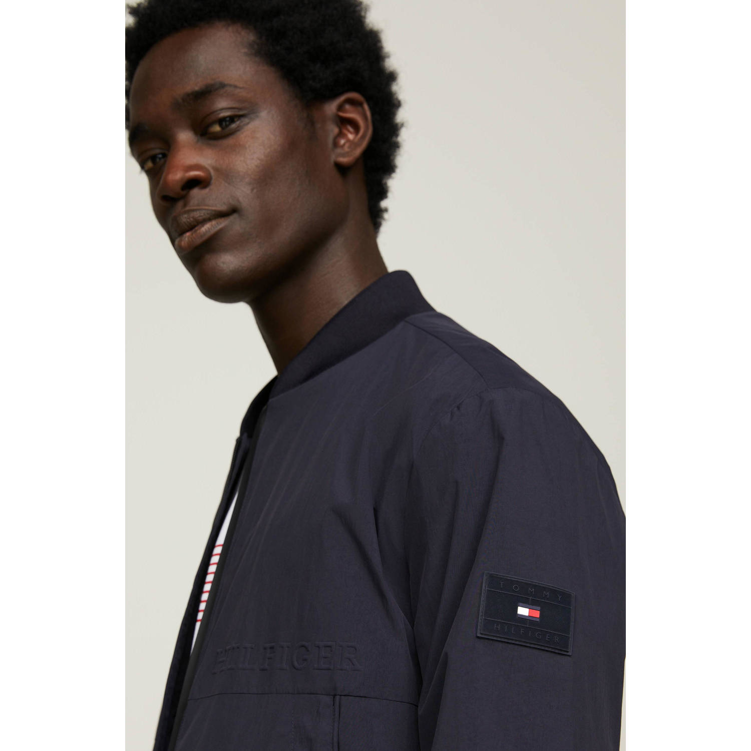 Tommy Hilfiger bomberjack PORTLAND met logo desert sky