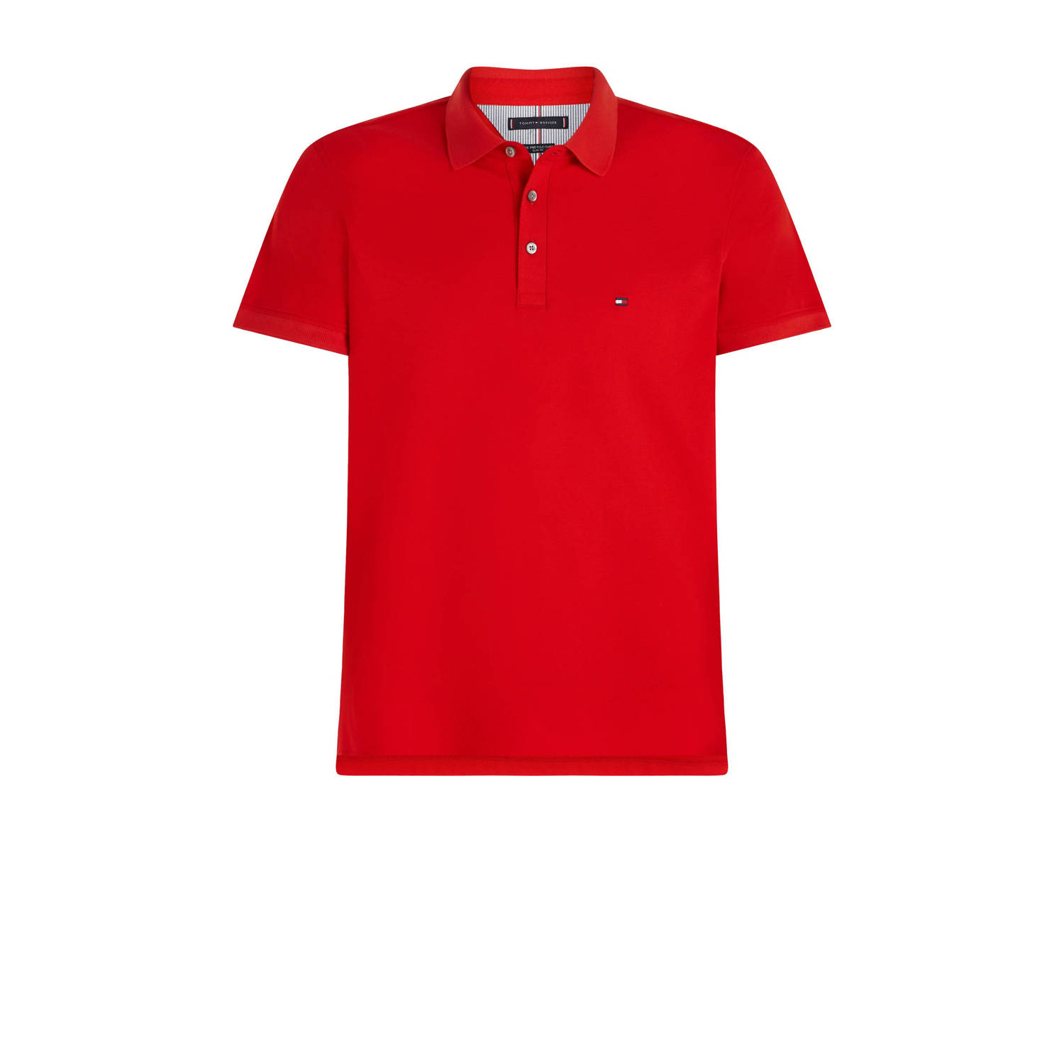 Tommy Hilfiger slim fit polo 1985 met logo fierce red