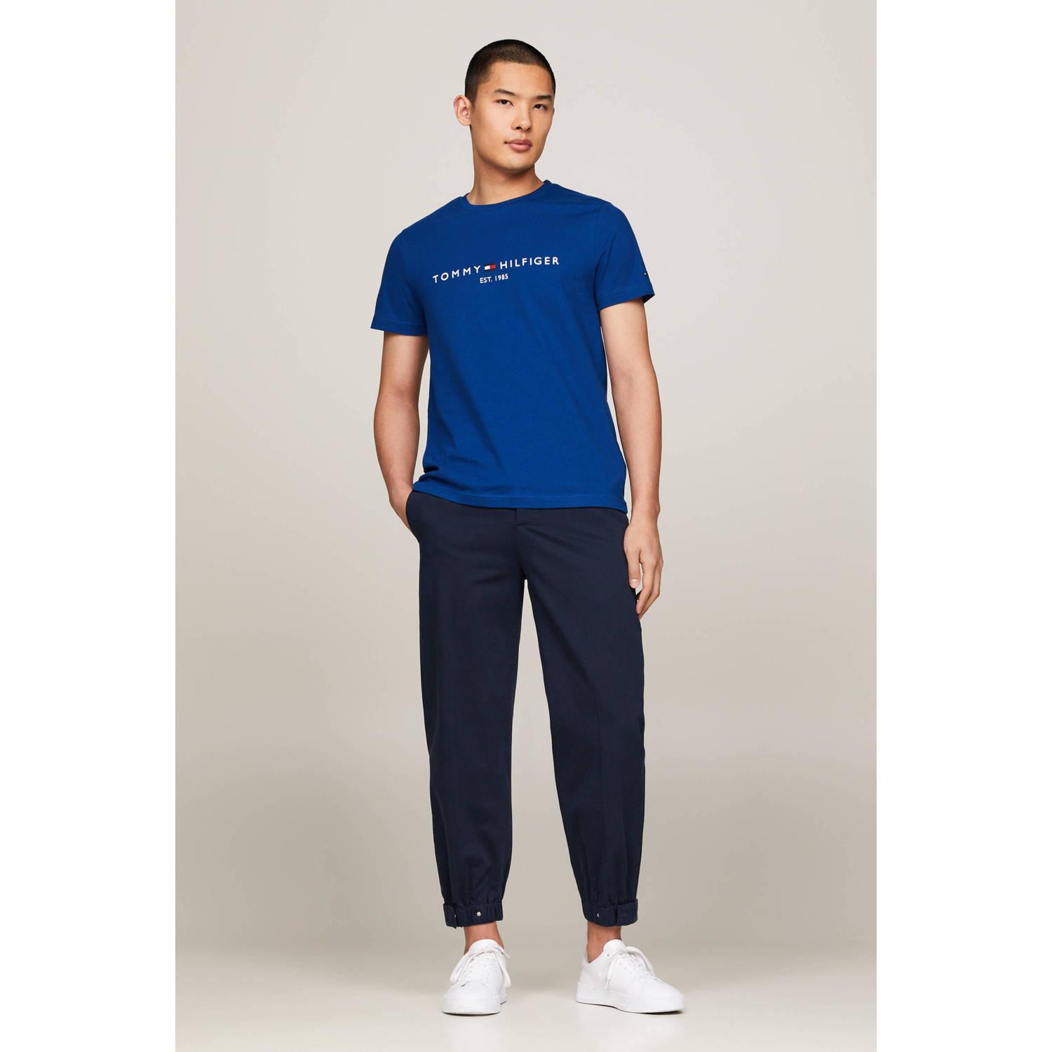 Tommy Hilfiger T-shirt met logo anchor blue