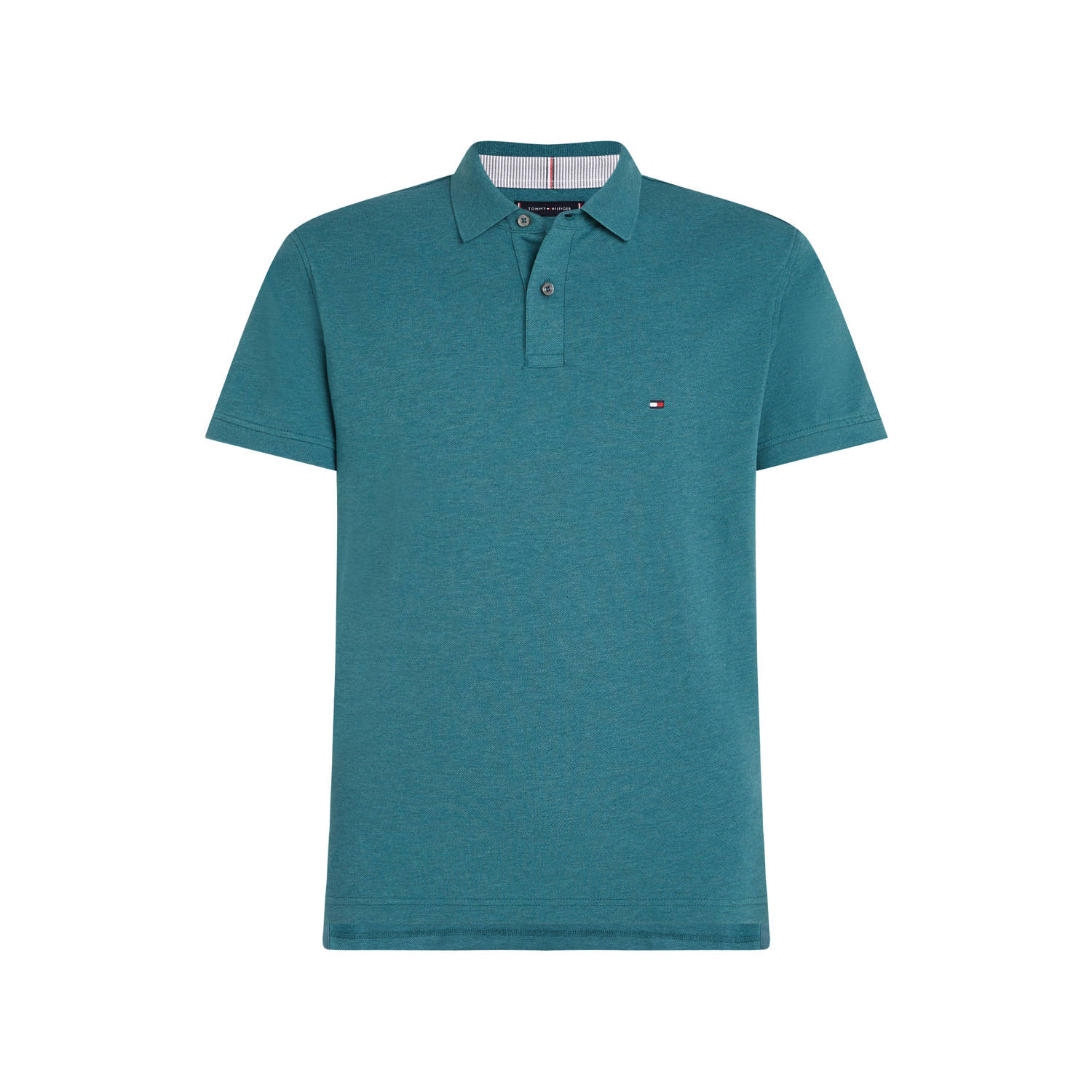 Tommy Hilfiger regular fit polo 1985 met logo green heather