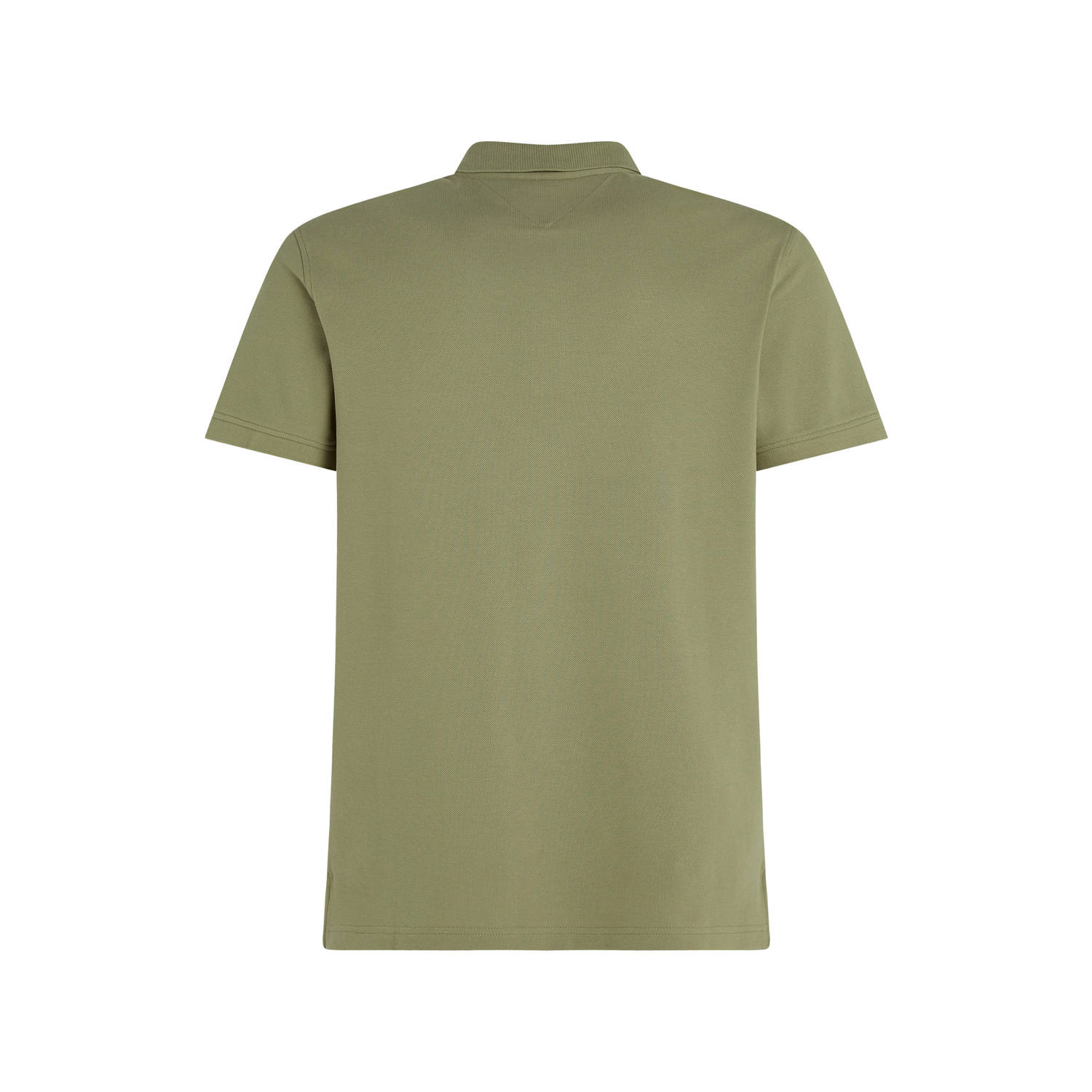 Tommy Hilfiger slim fit polo 1985 met logo faded olive