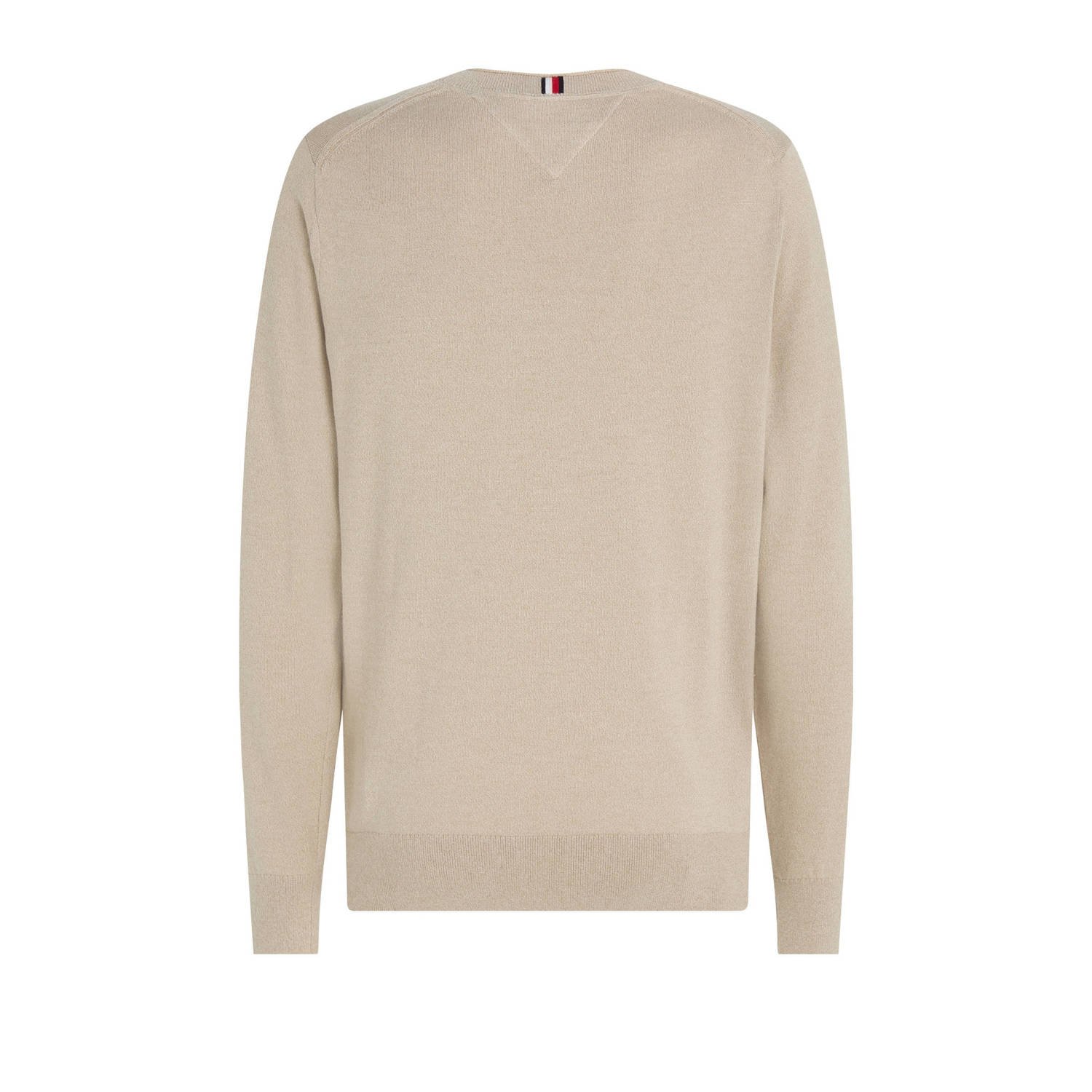Tommy Hilfiger trui met logo beige mouline