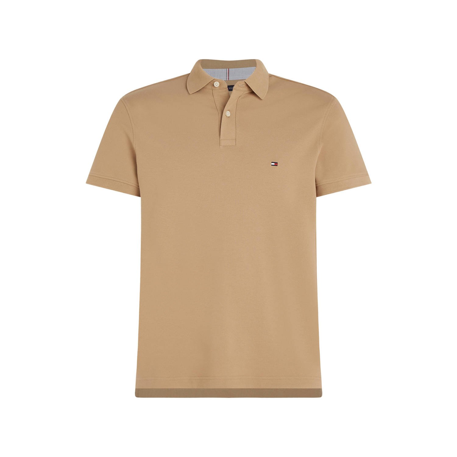 Tommy Hilfiger regular fit polo 1985 met logo classic khaki