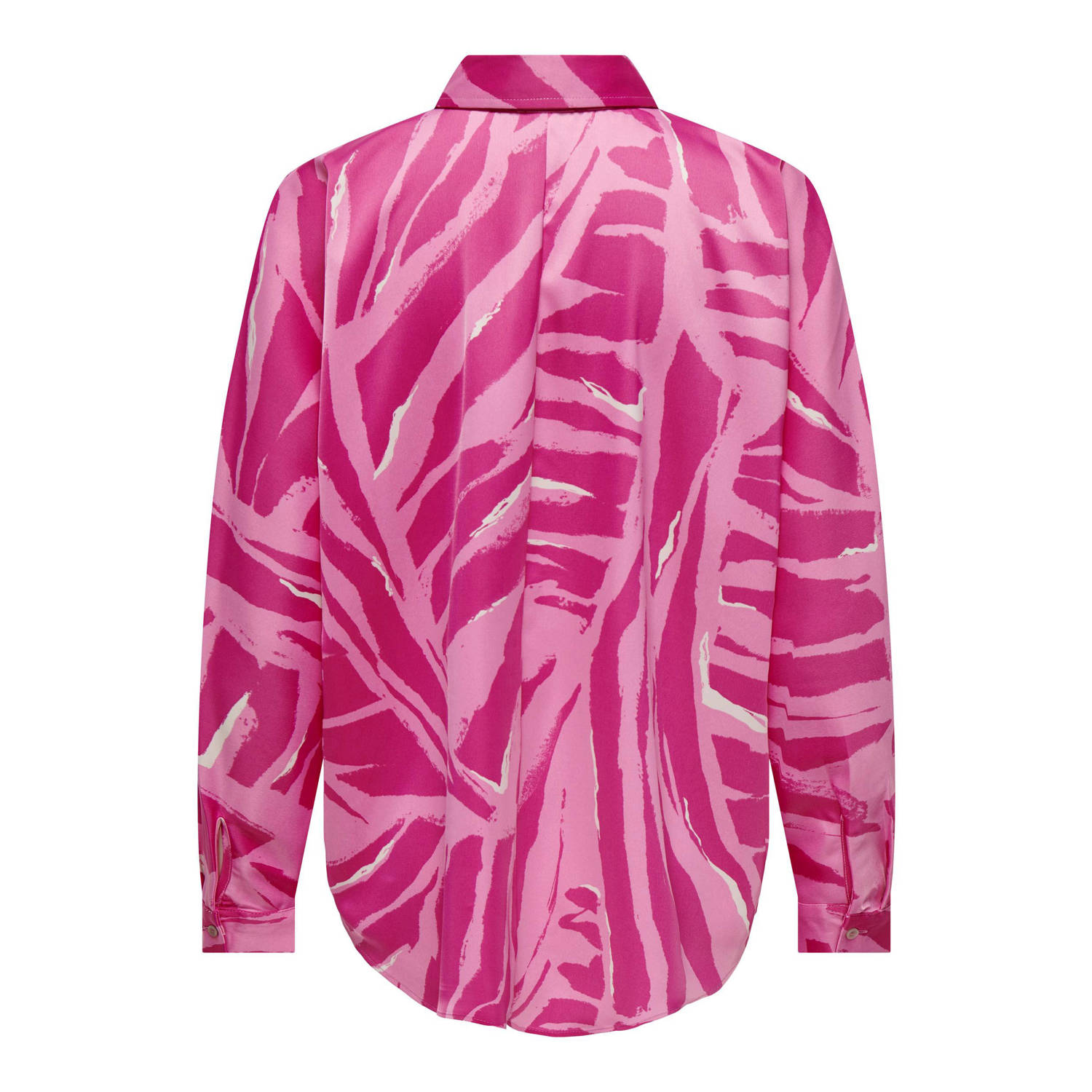 ONLY blouse ONLSERINA met zebraprint roze