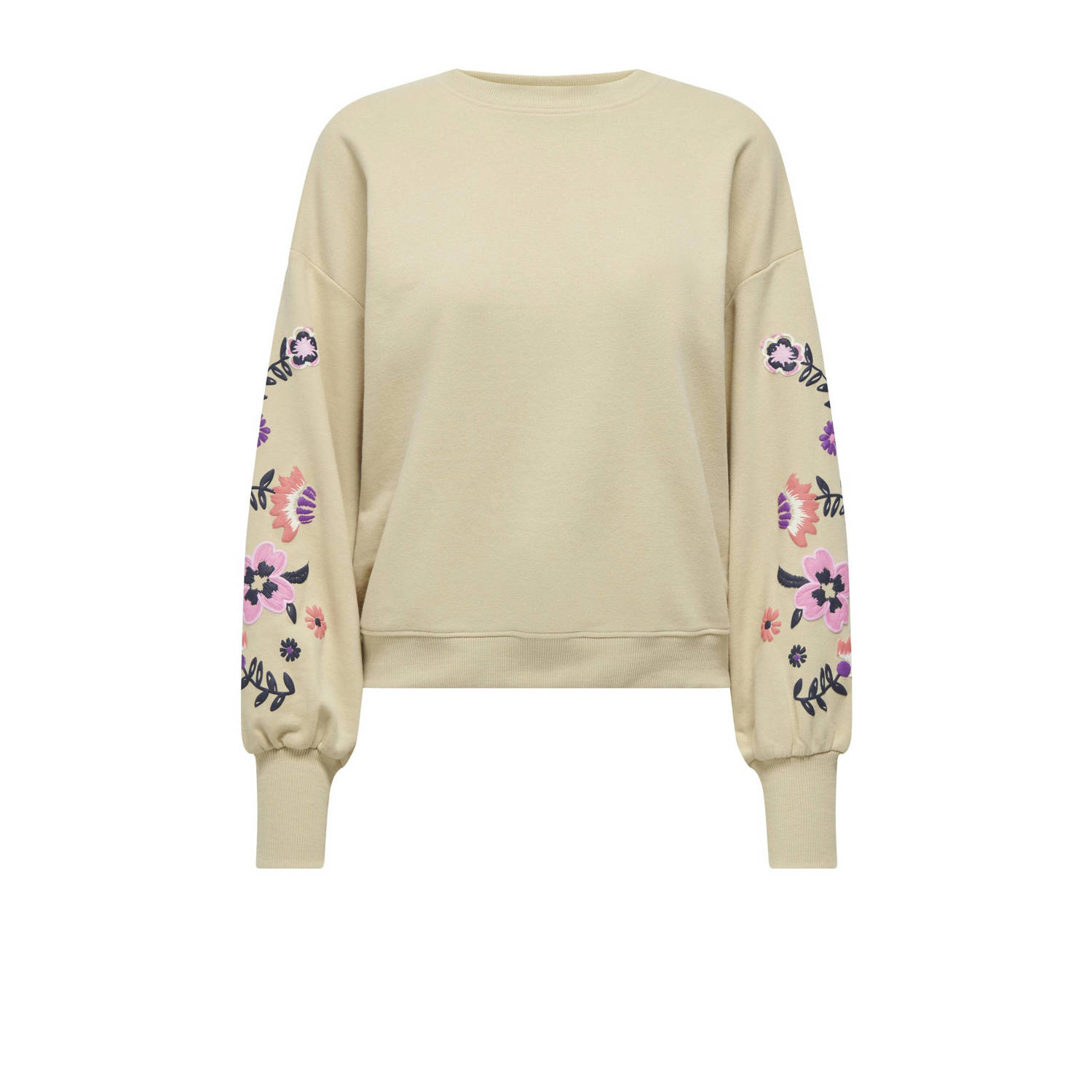 Only Sweatshirt ONLBROOKE L S O-NECK FLOWER SWT