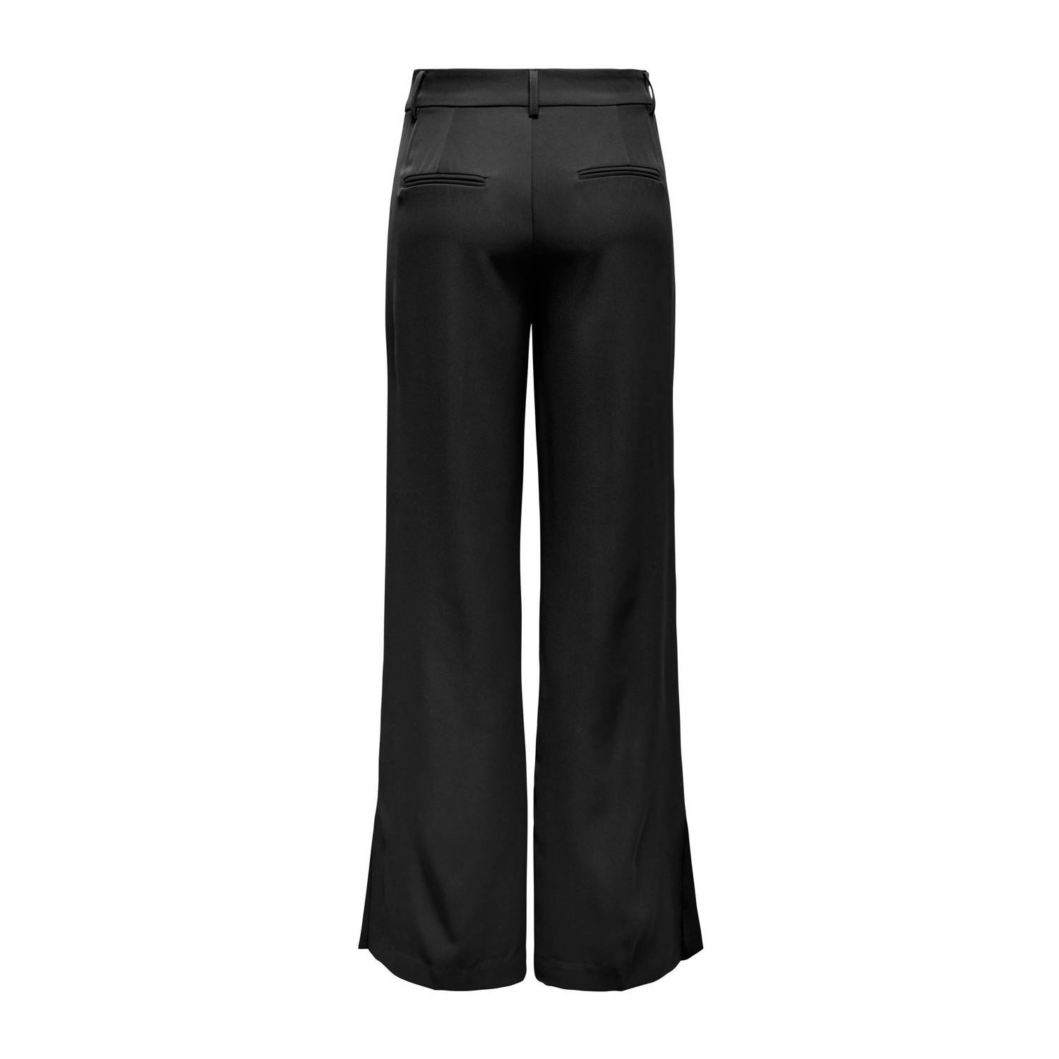 ONLY high waist straight fit pantalon ONLLAURA zwart