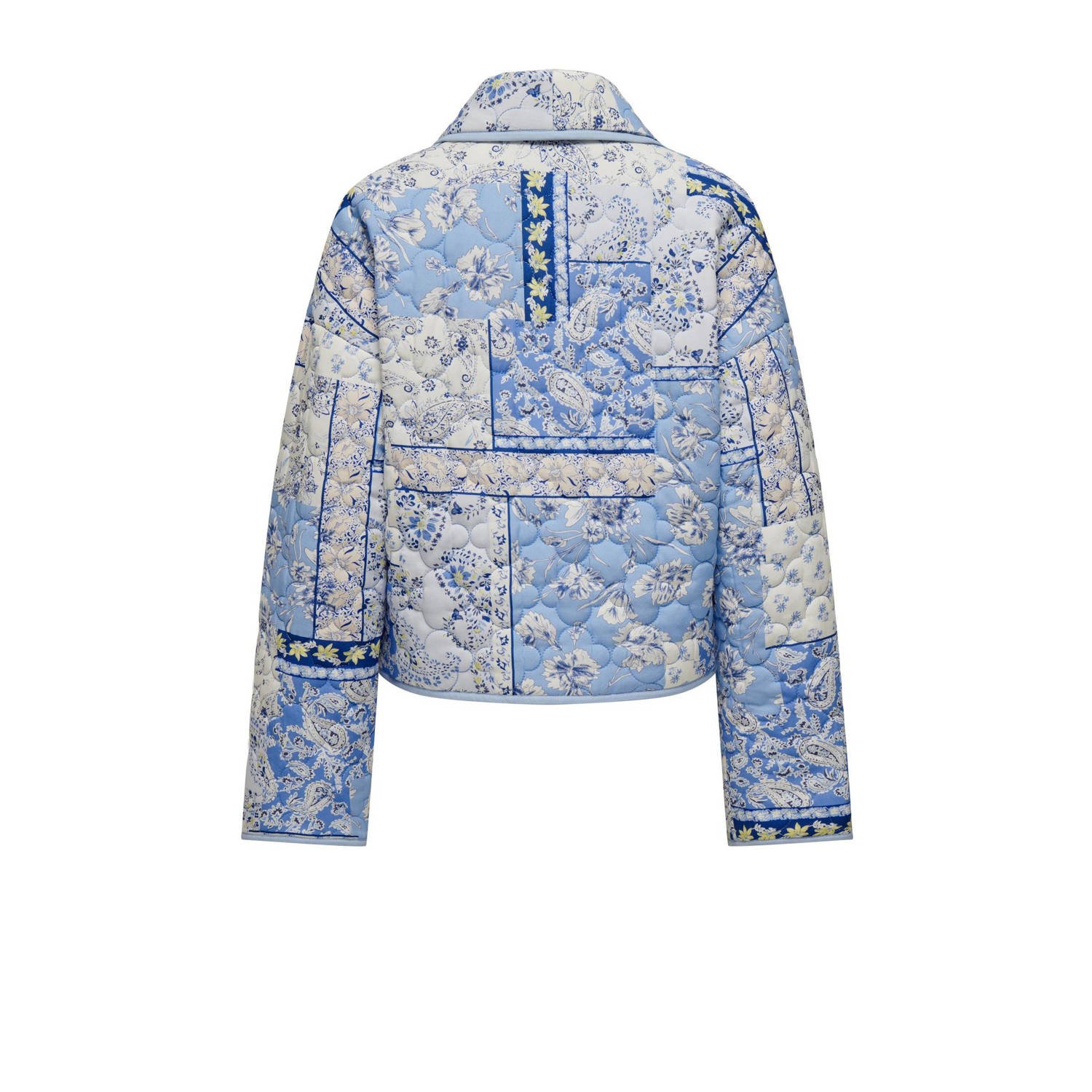 ONLY jasje ONLALLY met all over print blauw creme