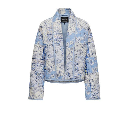 ONLY jasje ONLALLY met all over print blauw/ creme