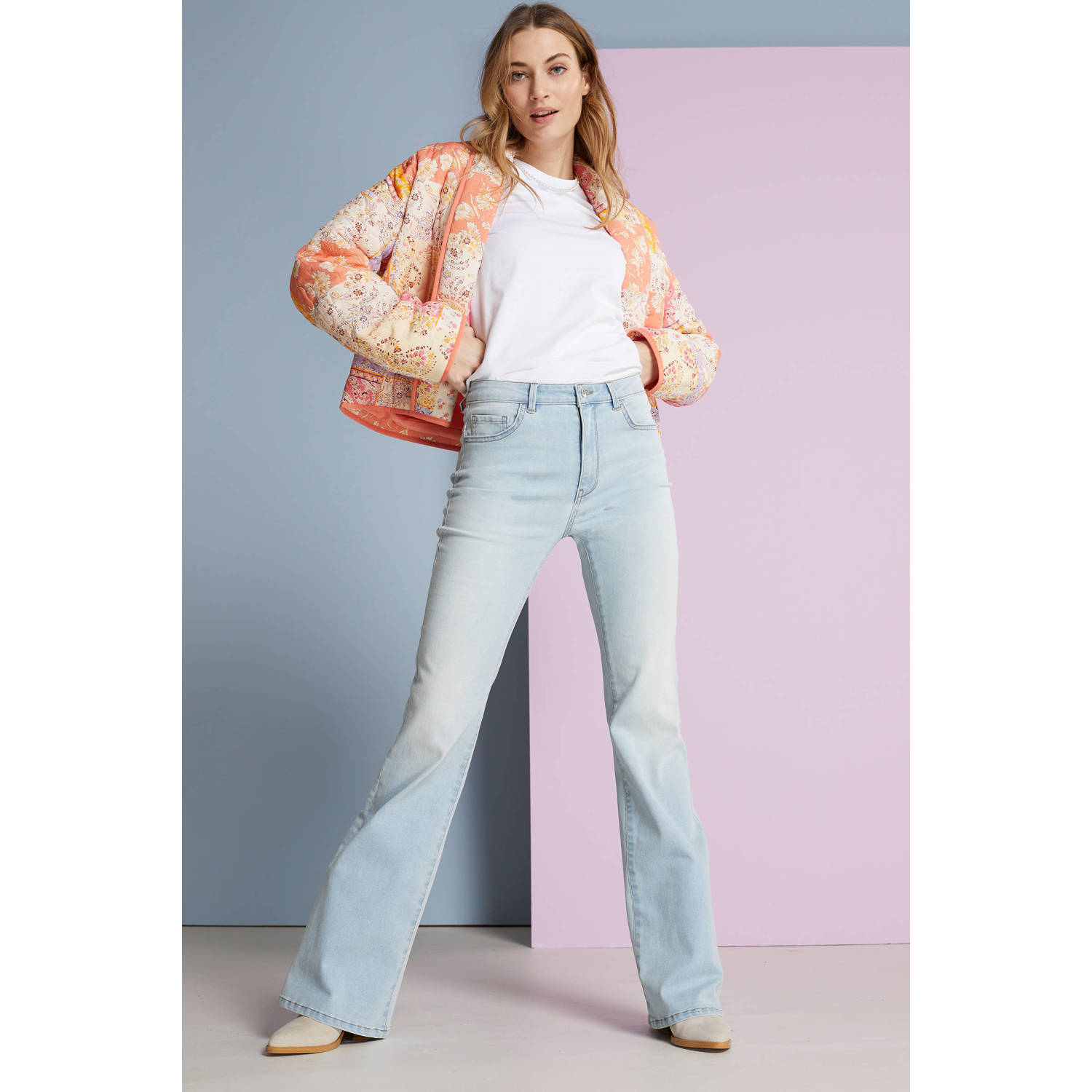 ONLY jasje ONLALLY met all over print roze geel blauw