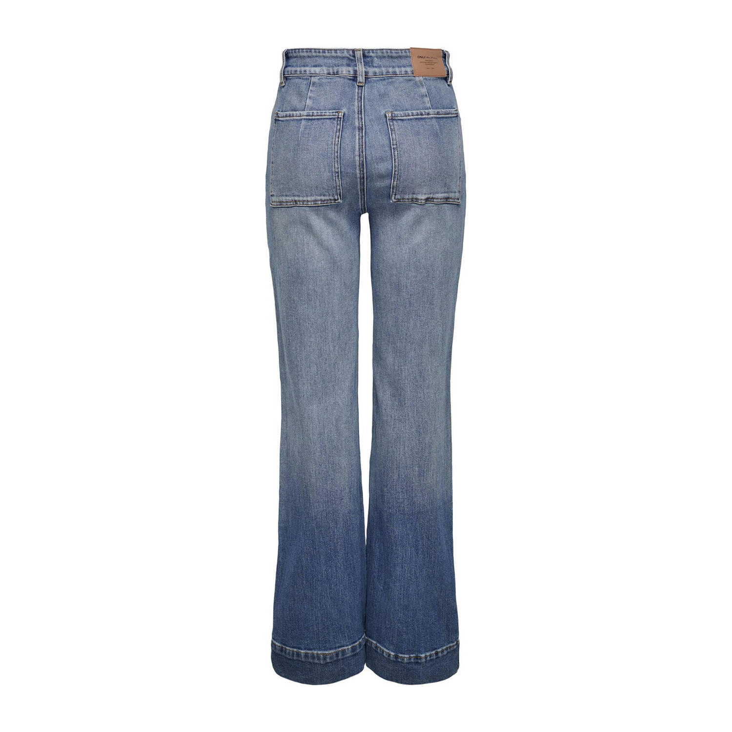ONLY high waist wide leg jeans ONJUICY medium blue denim