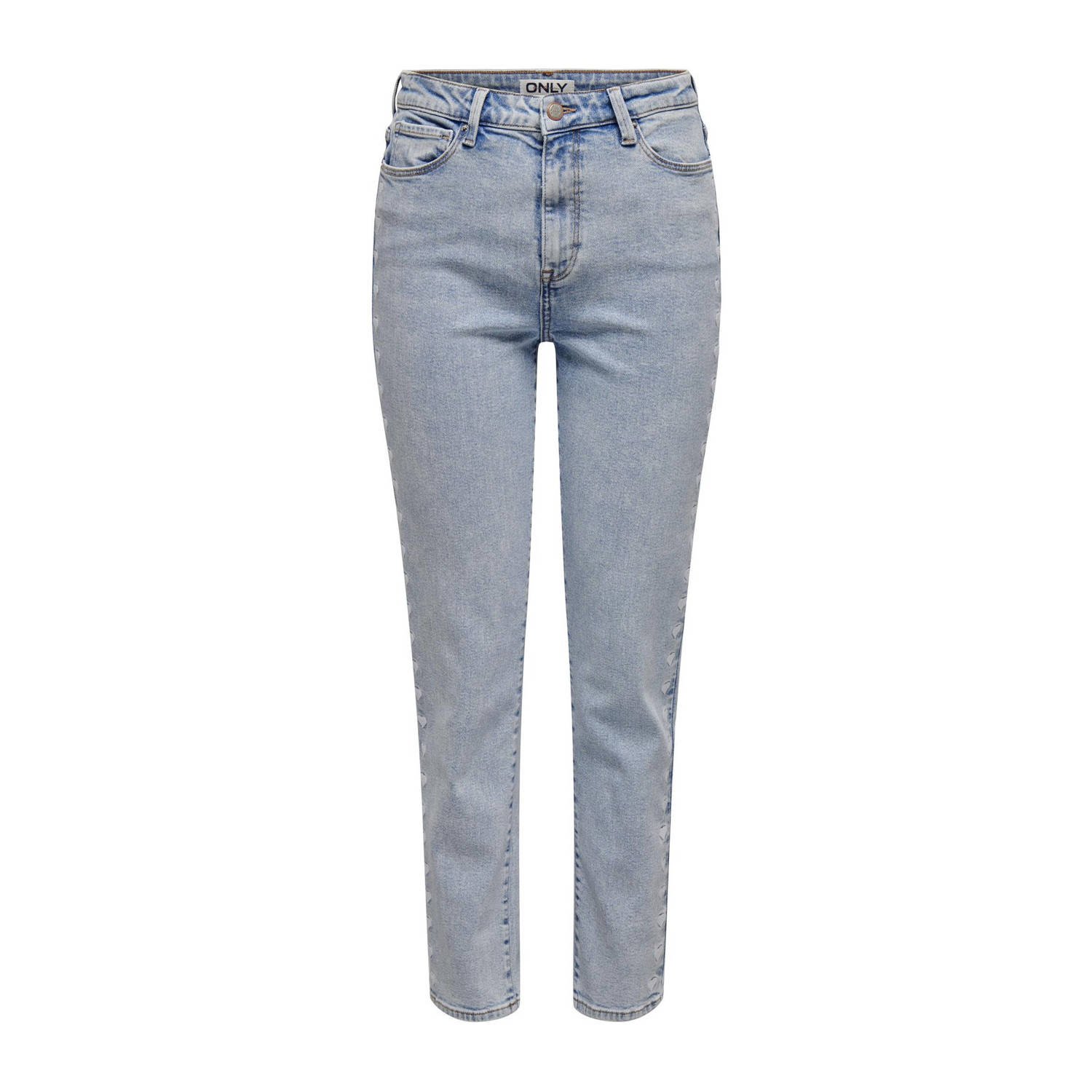 Only Hart Geborduurde Denim Freewear Blauw Blue Dames