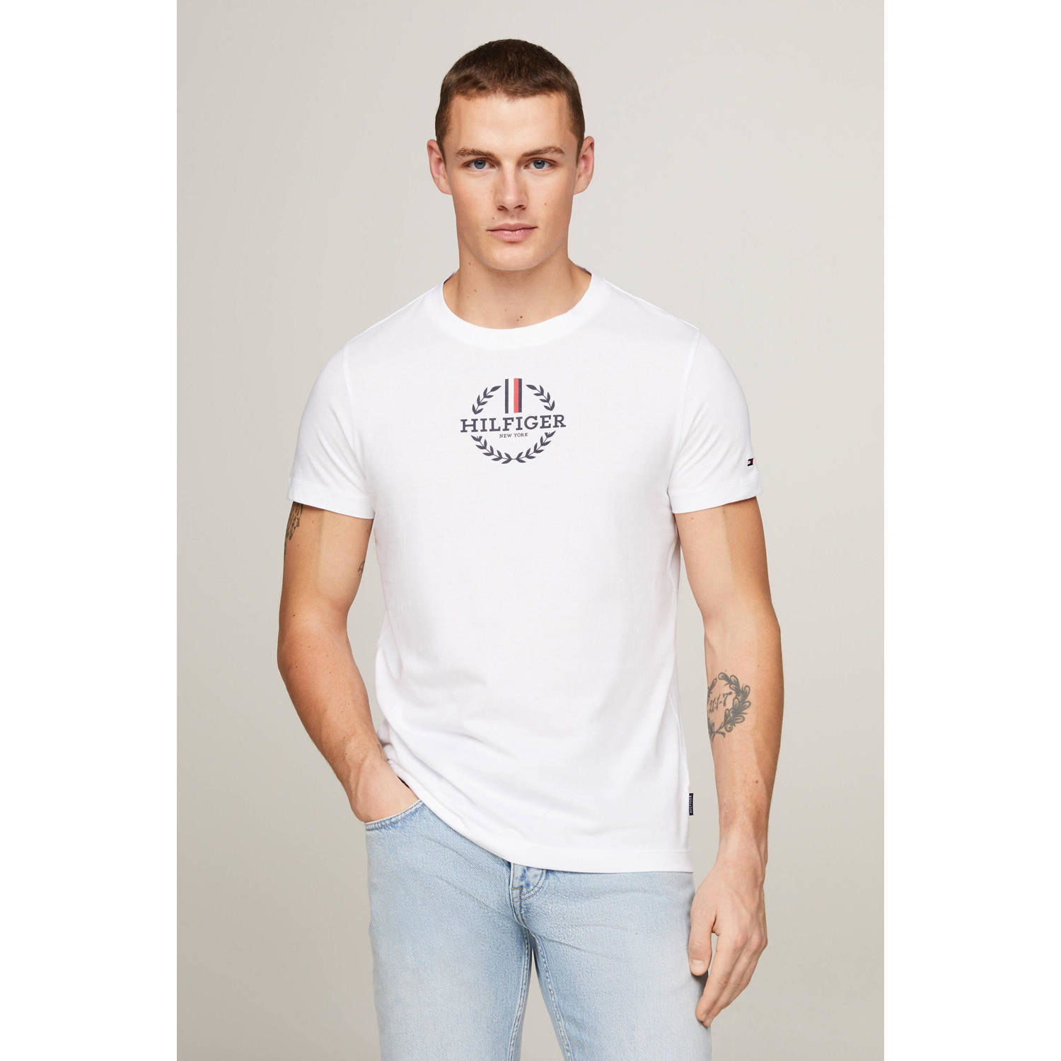 Tommy Hilfiger T-shirt met printopdruk zwart