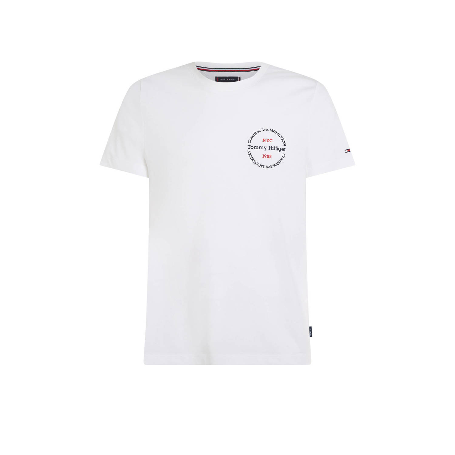 Tommy Hilfiger Slim fit T-shirt met ronde hals