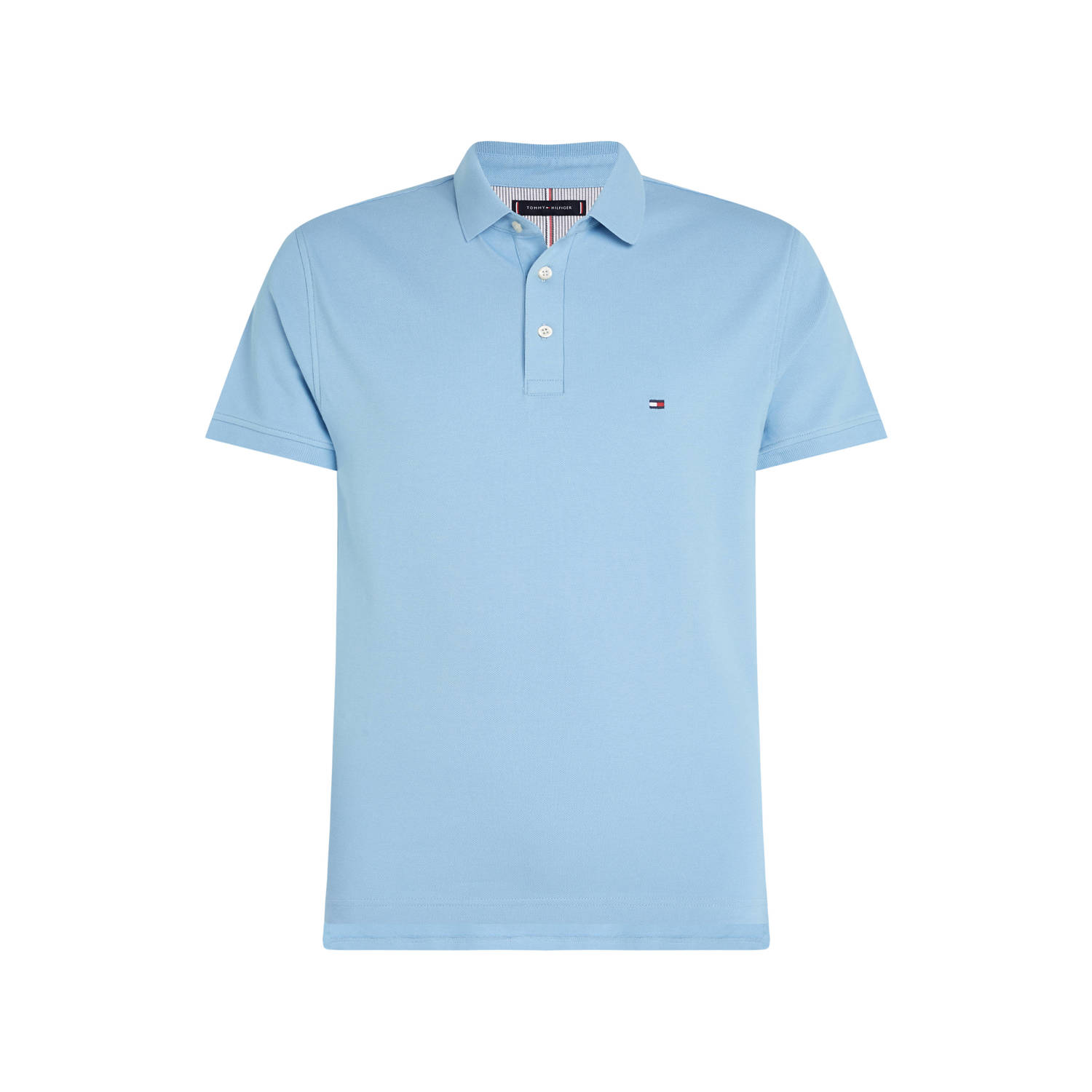 Tommy Hilfiger Lichtblauw poloshirt met korte mouw Blue Heren