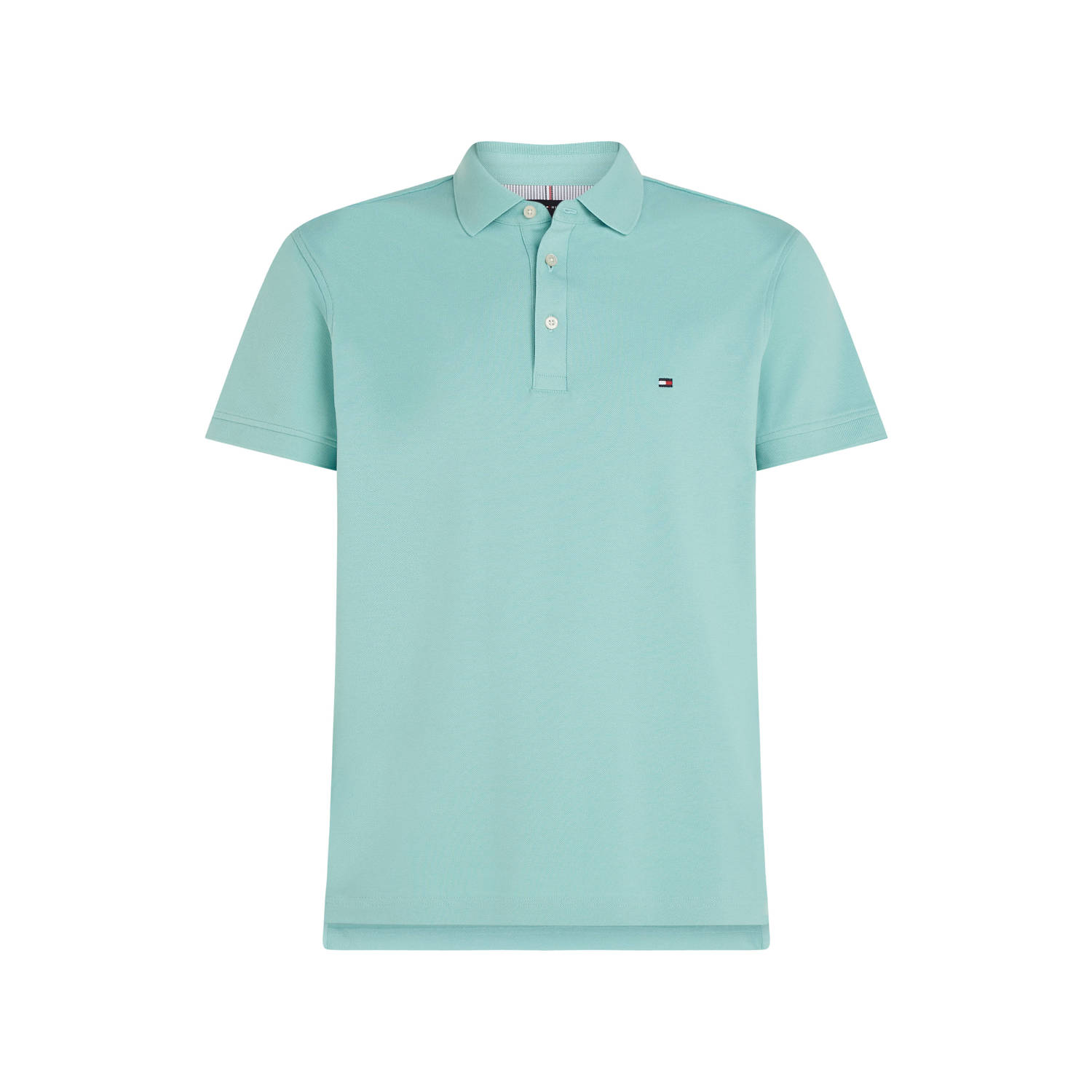 Tommy Hilfiger slim fit polo 1985 met logo tradewinds aqua