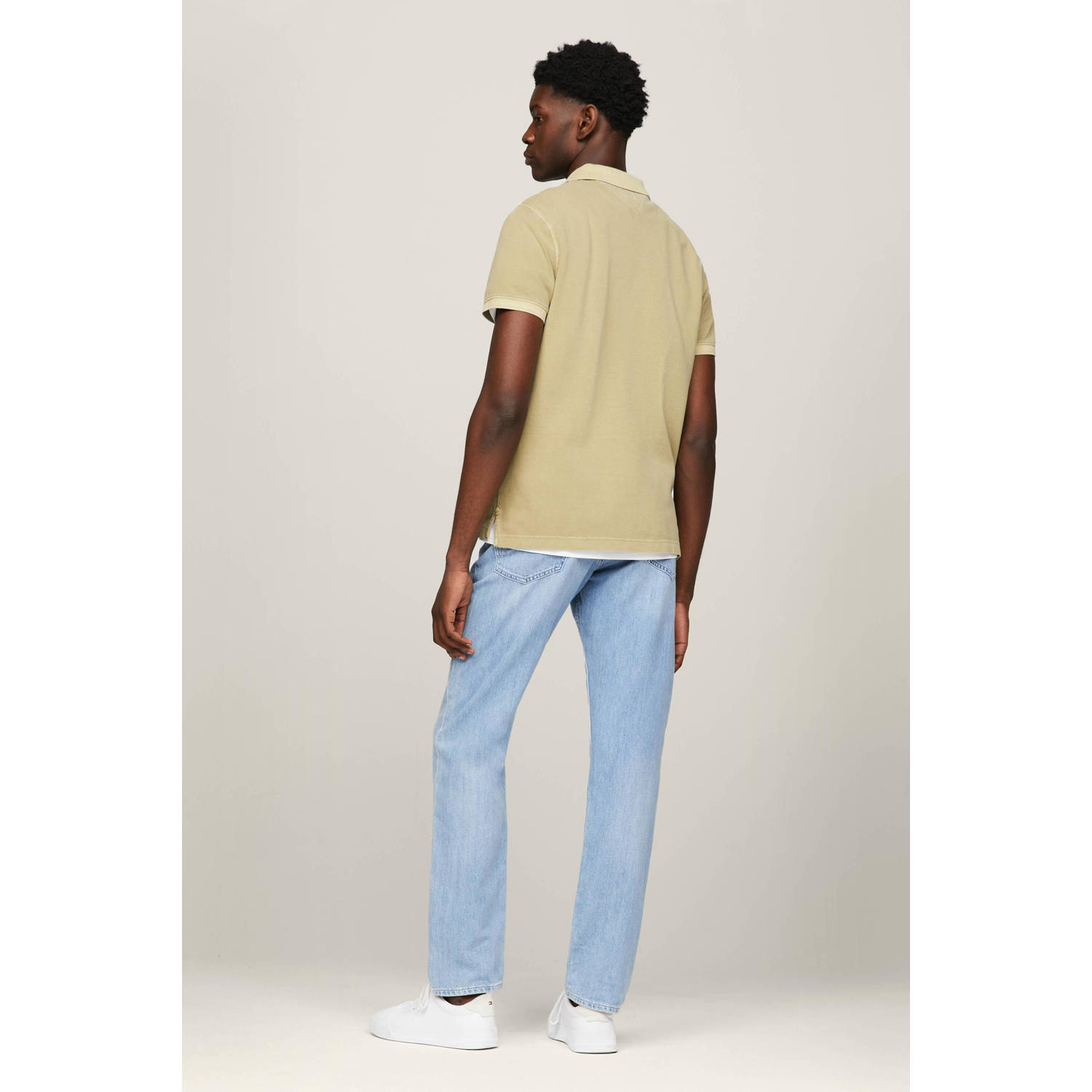 Tommy Hilfiger polo met logo faded olive