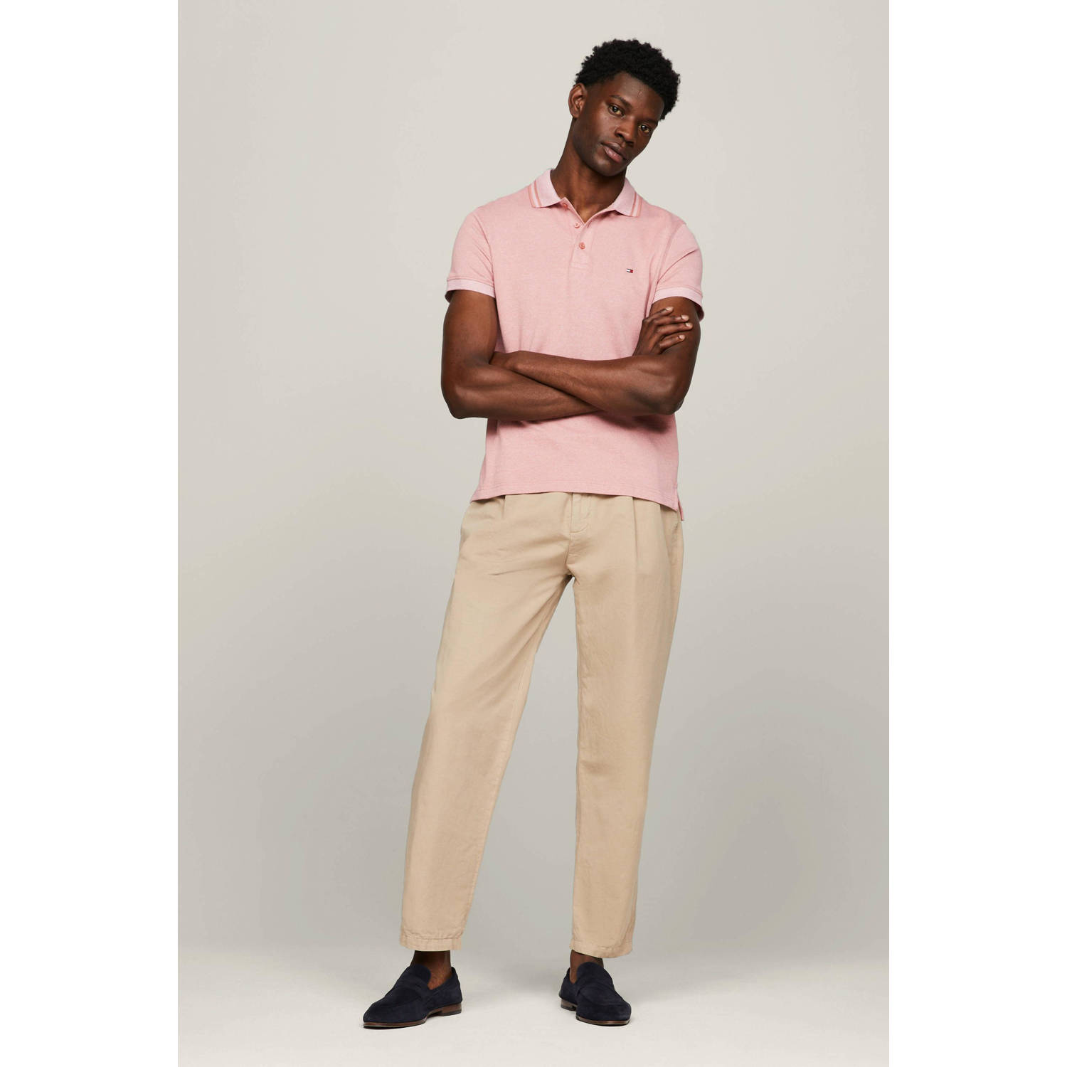 Tommy Hilfiger gemêleerde polo teaberry blossom