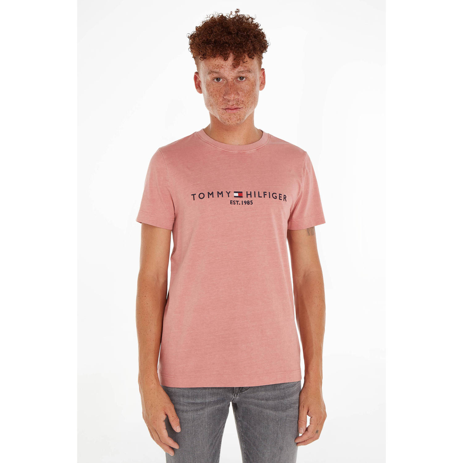 Tommy Hilfiger T-shirt met printopdruk teaberry blossom