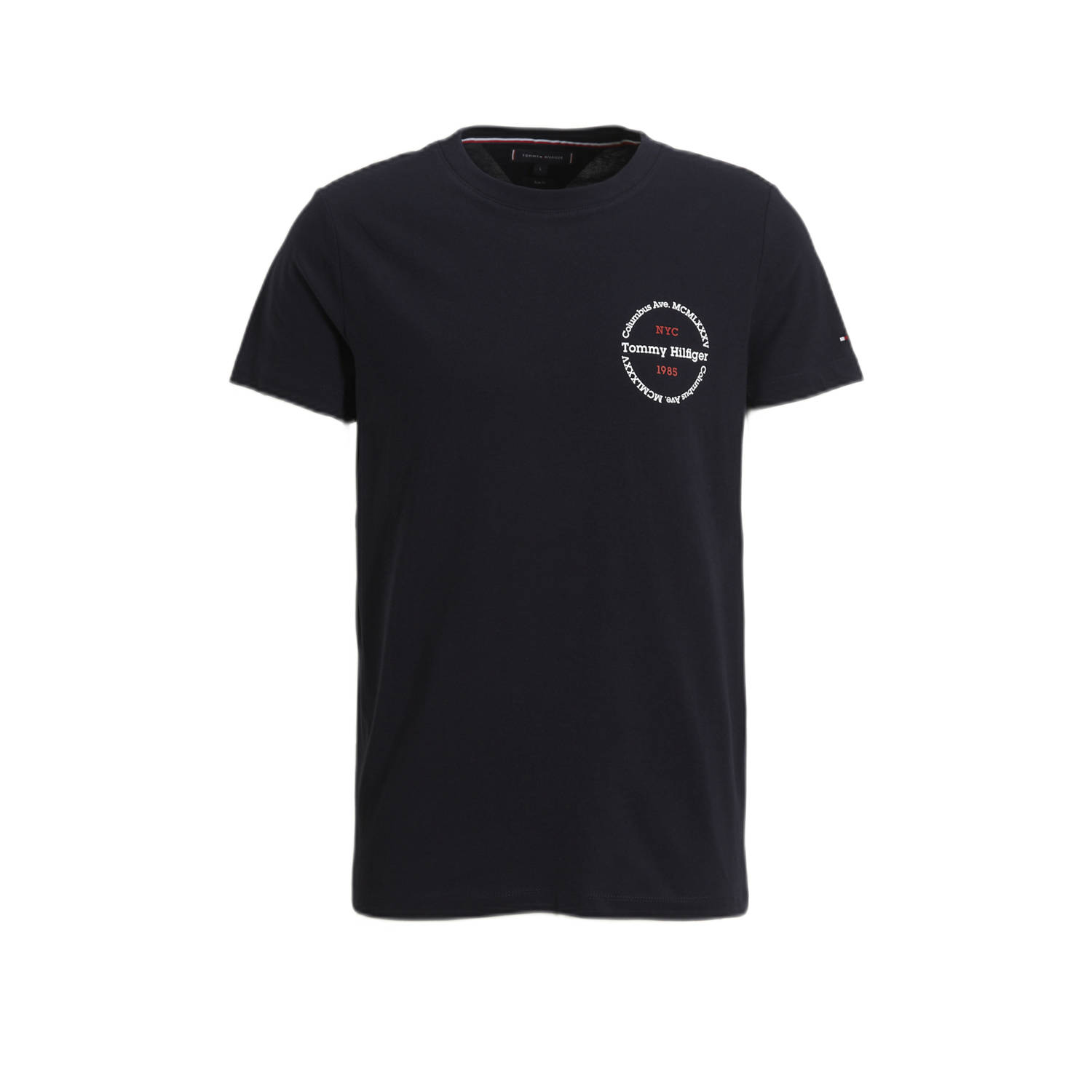 Tommy Hilfiger Slim fit T-shirt met ronde hals
