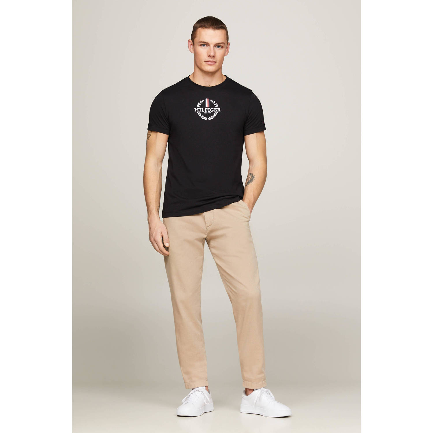 Tommy Hilfiger T-shirt met printopdruk zwart