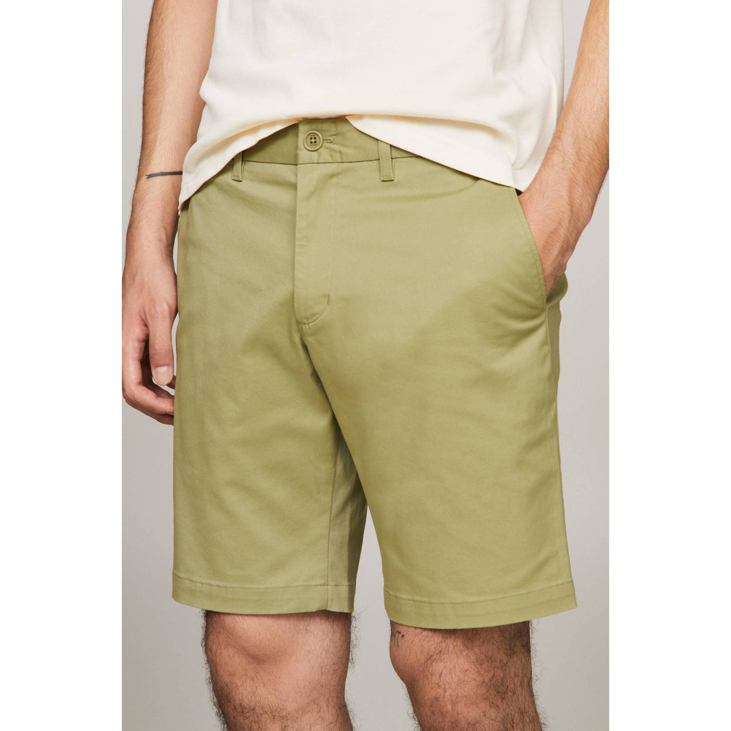 Tommy Hilfiger regular fit short BROOKLYN 1985 faded olive