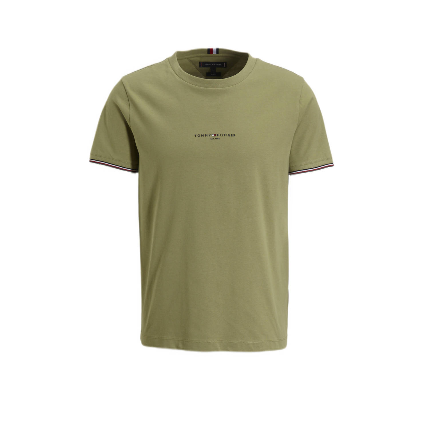 Tommy Hilfiger T-shirt met contrastbies