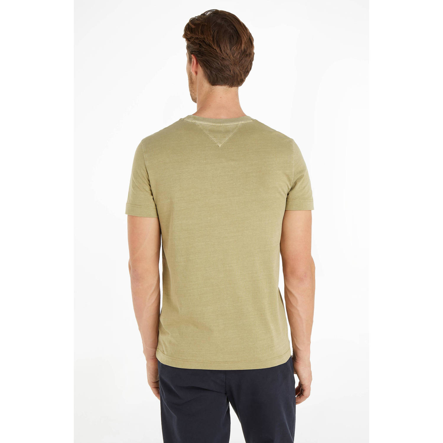 Tommy Hilfiger T-shirt met printopdruk faded olive