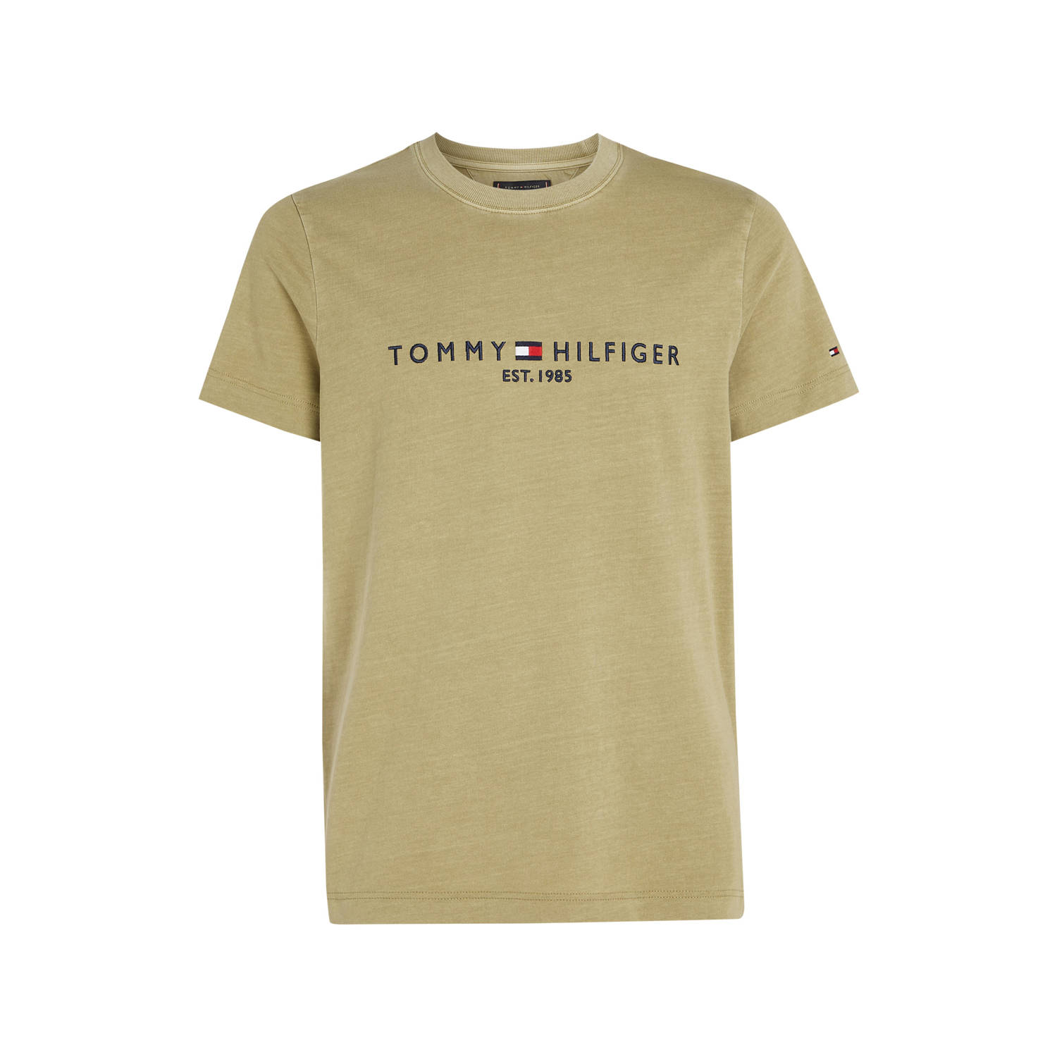Tommy Hilfiger T-shirt met printopdruk faded olive
