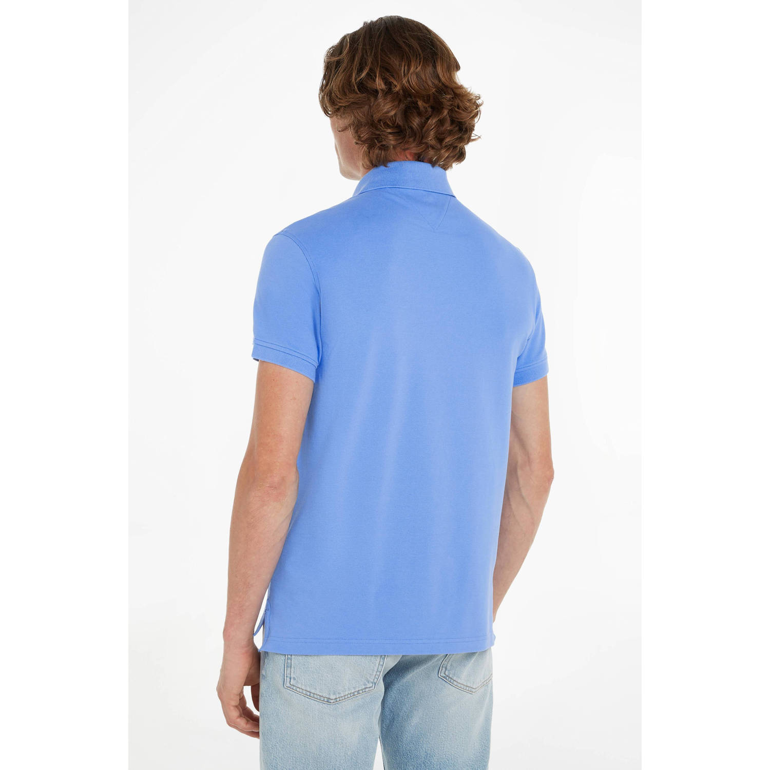 Tommy Hilfiger slim fit polo 1985 met logo blue spell
