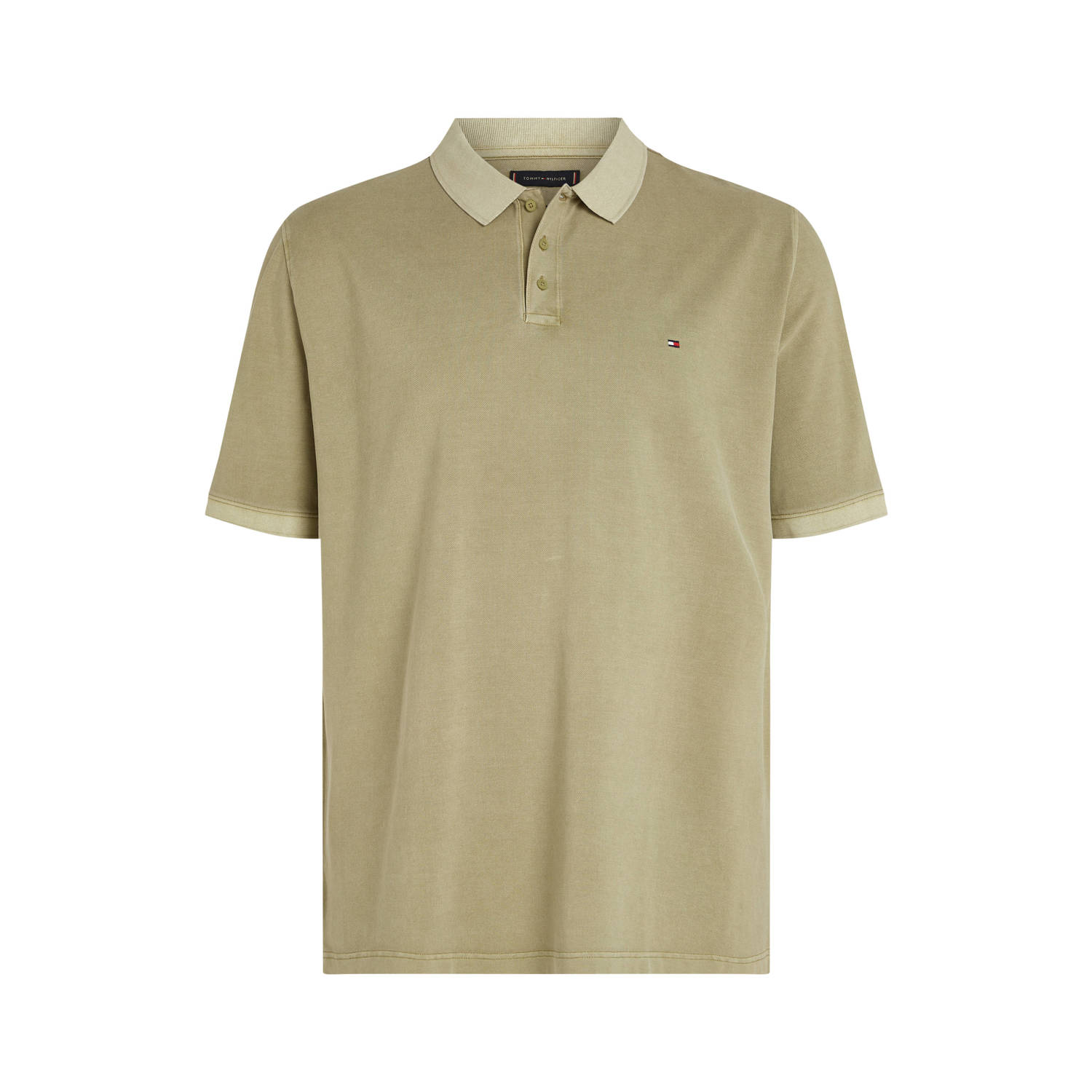 Tommy Hilfiger Big & Tall polo Plus Size met logo faded olive