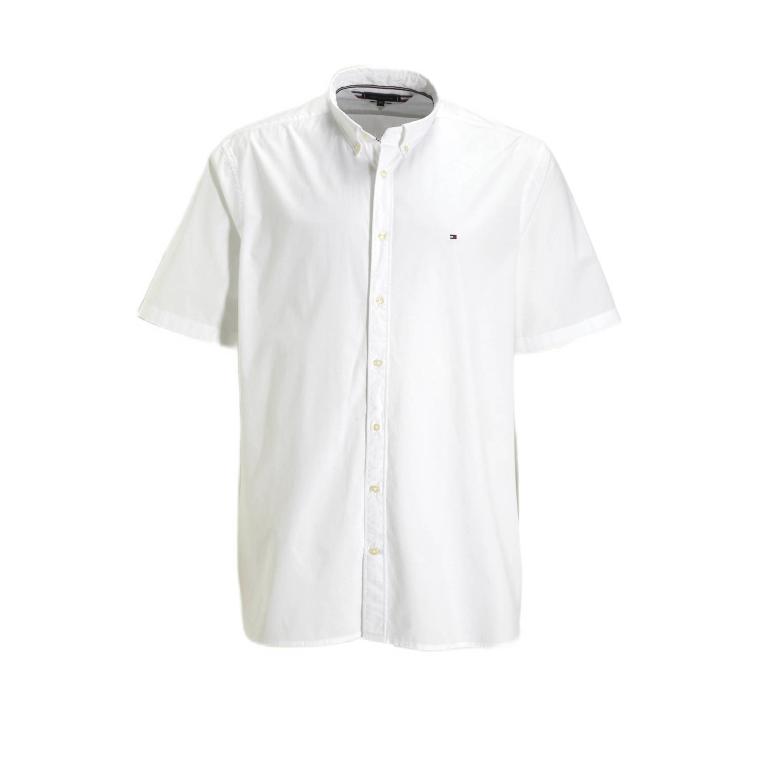 Tommy Hilfiger Big & Tall regular fit overhemd Plus Size met logo white