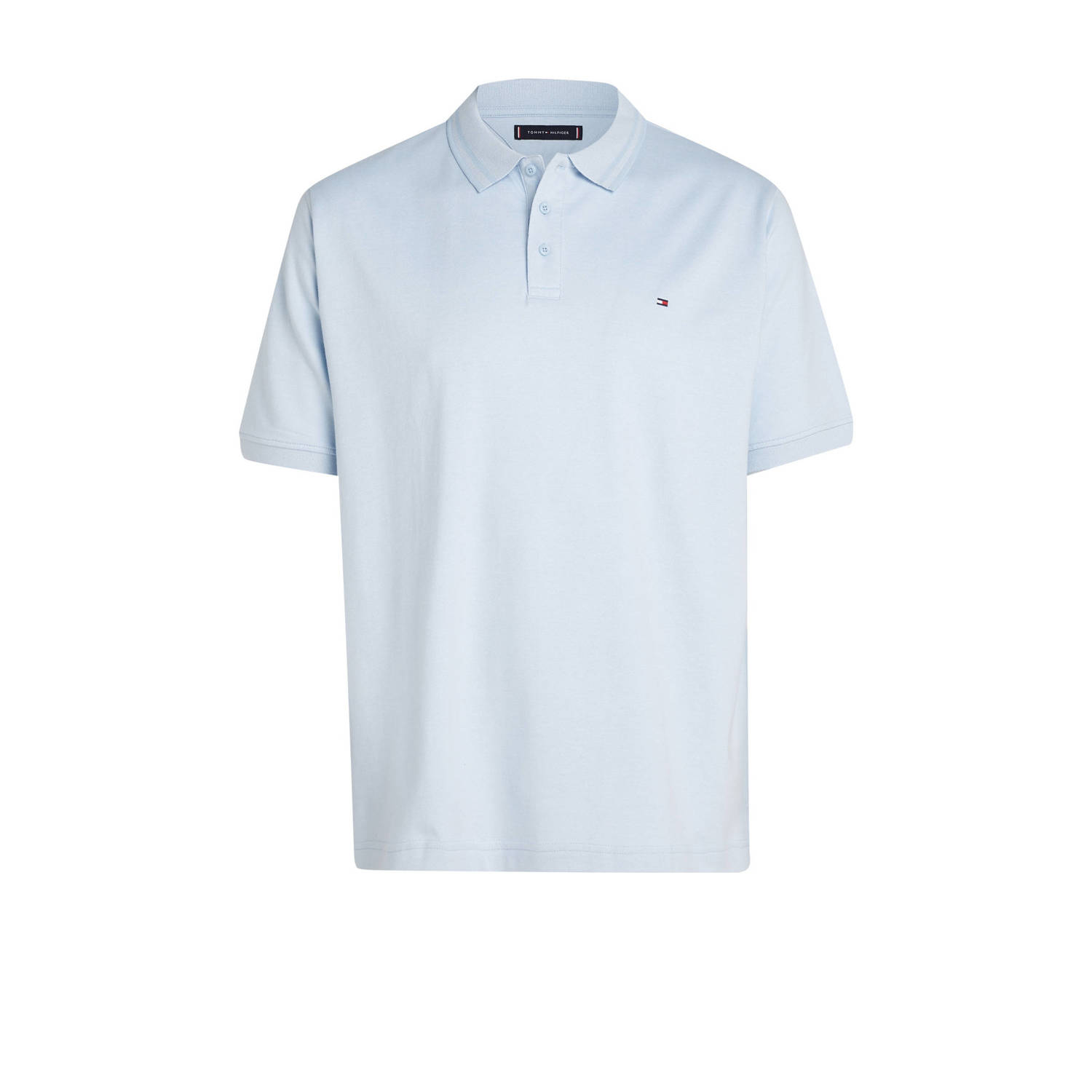 Tommy Hilfiger Big & Tall polo Plus Size met logo breezy blue white