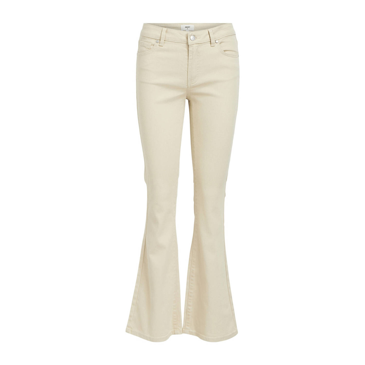 OBJECT low waist flared jeans OBJNAIA creme