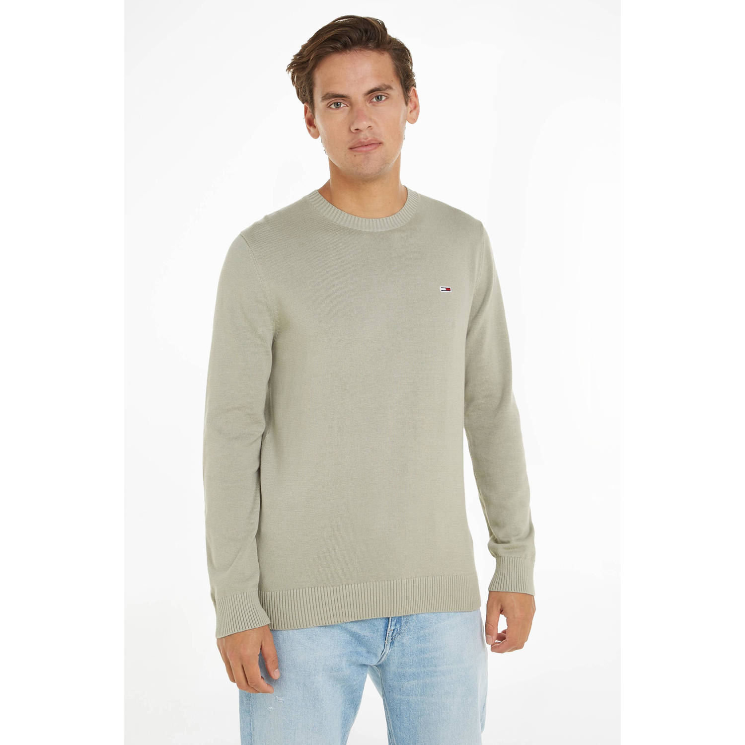 Tommy Jeans trui met logo faded willow