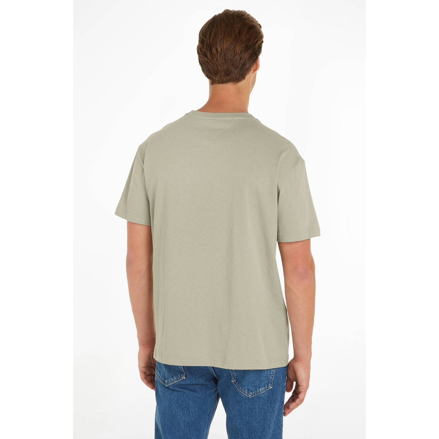 Tommy Jeans T-shirt Reg met printopdruk en borduursels faded willow