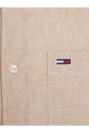 thumbnail: Tommy Jeans gemêleerd regular fit overhemd tawny sand