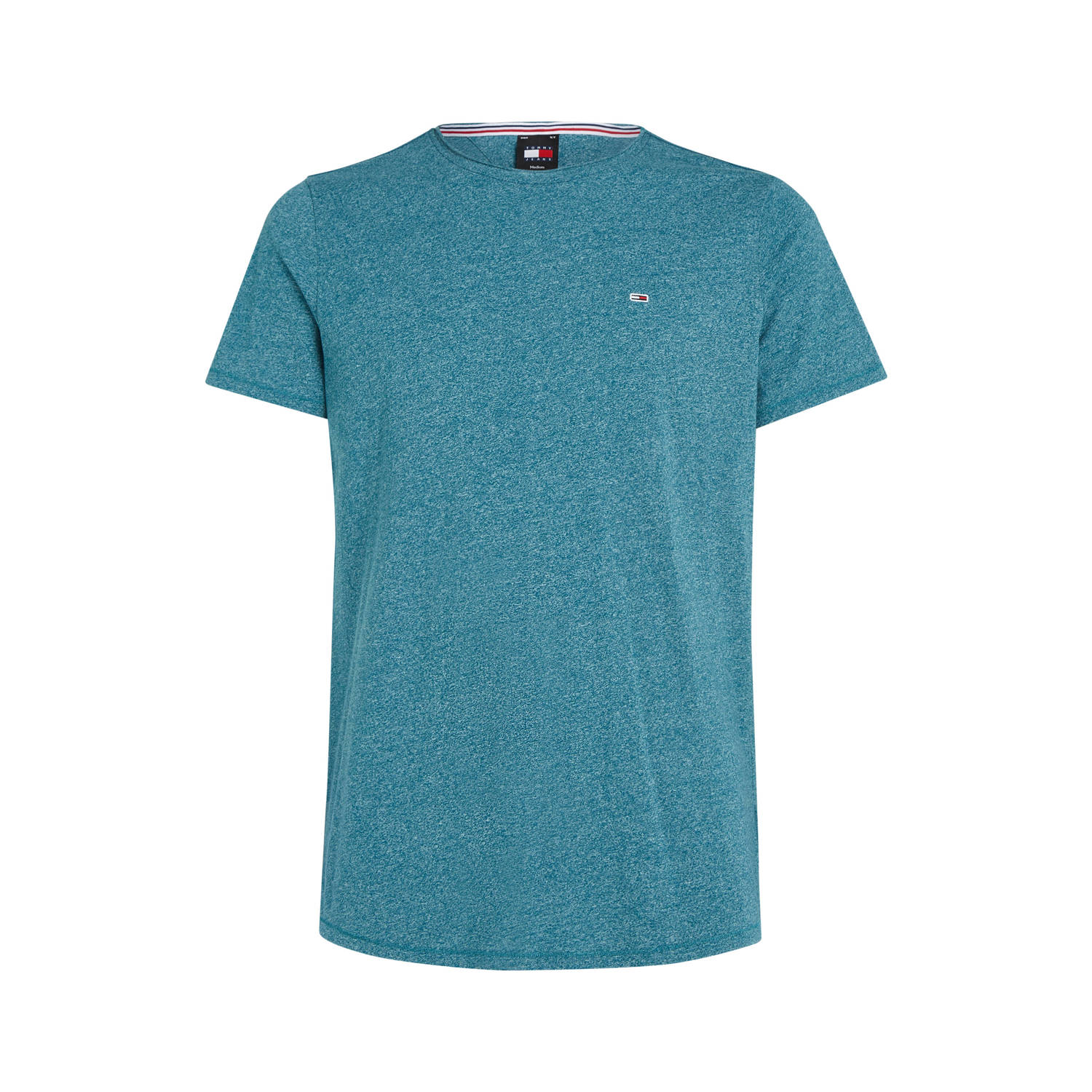 Tommy Jeans Geborduurd Logo T-Shirt Groen Green Heren