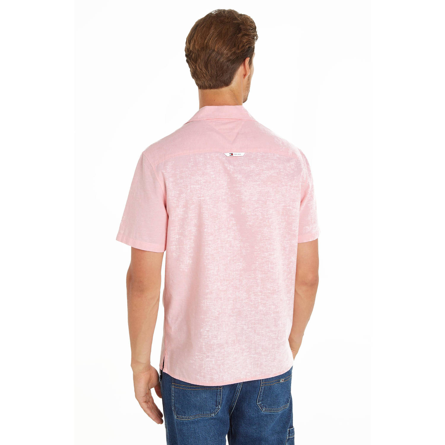 Tommy Jeans regular fit overhemd met logo tickled pink