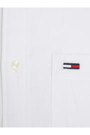 thumbnail: Tommy Jeans gemêleerd regular fit overhemd wit